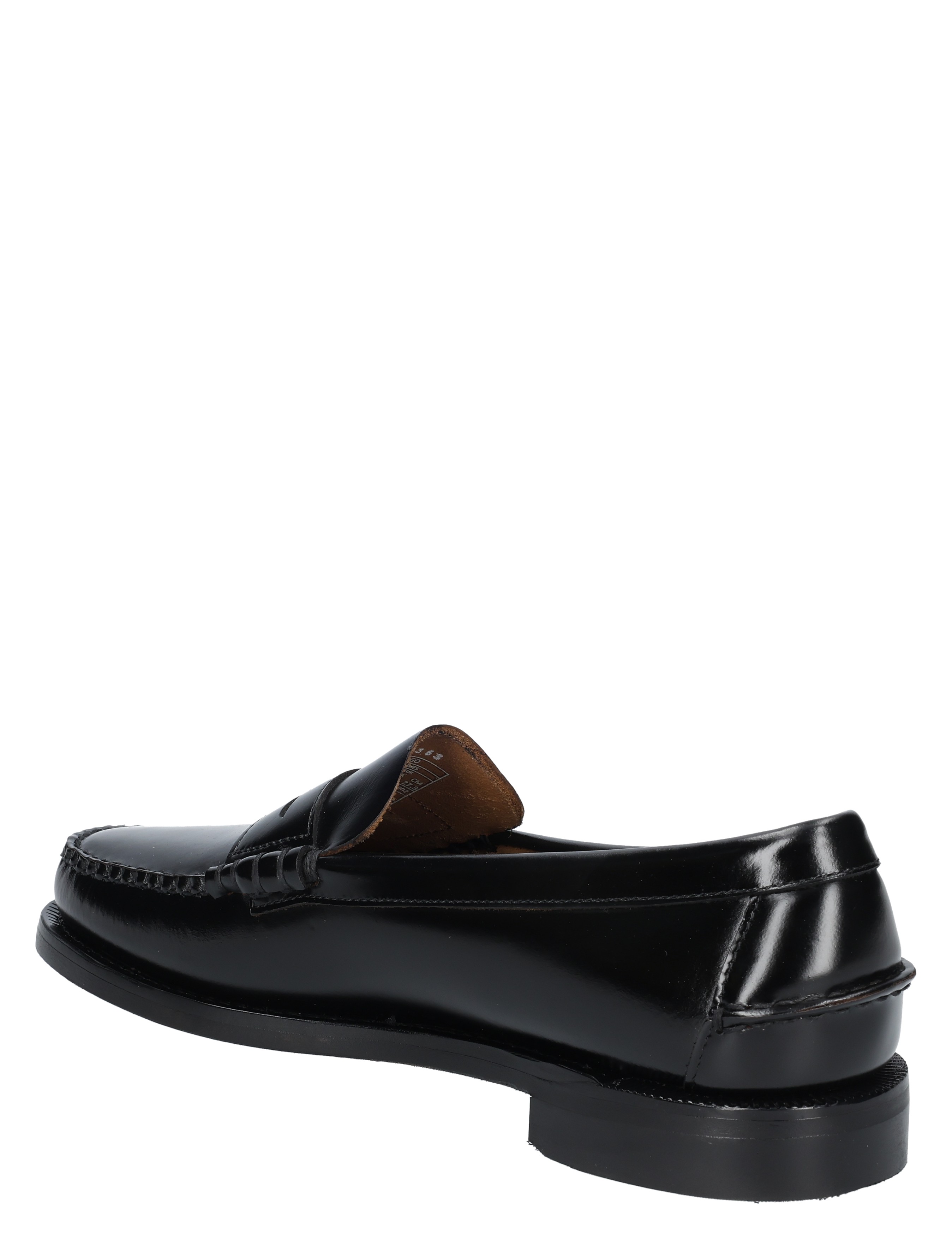 lutzer, loafer, pietleder, zwart, glans, mocassin