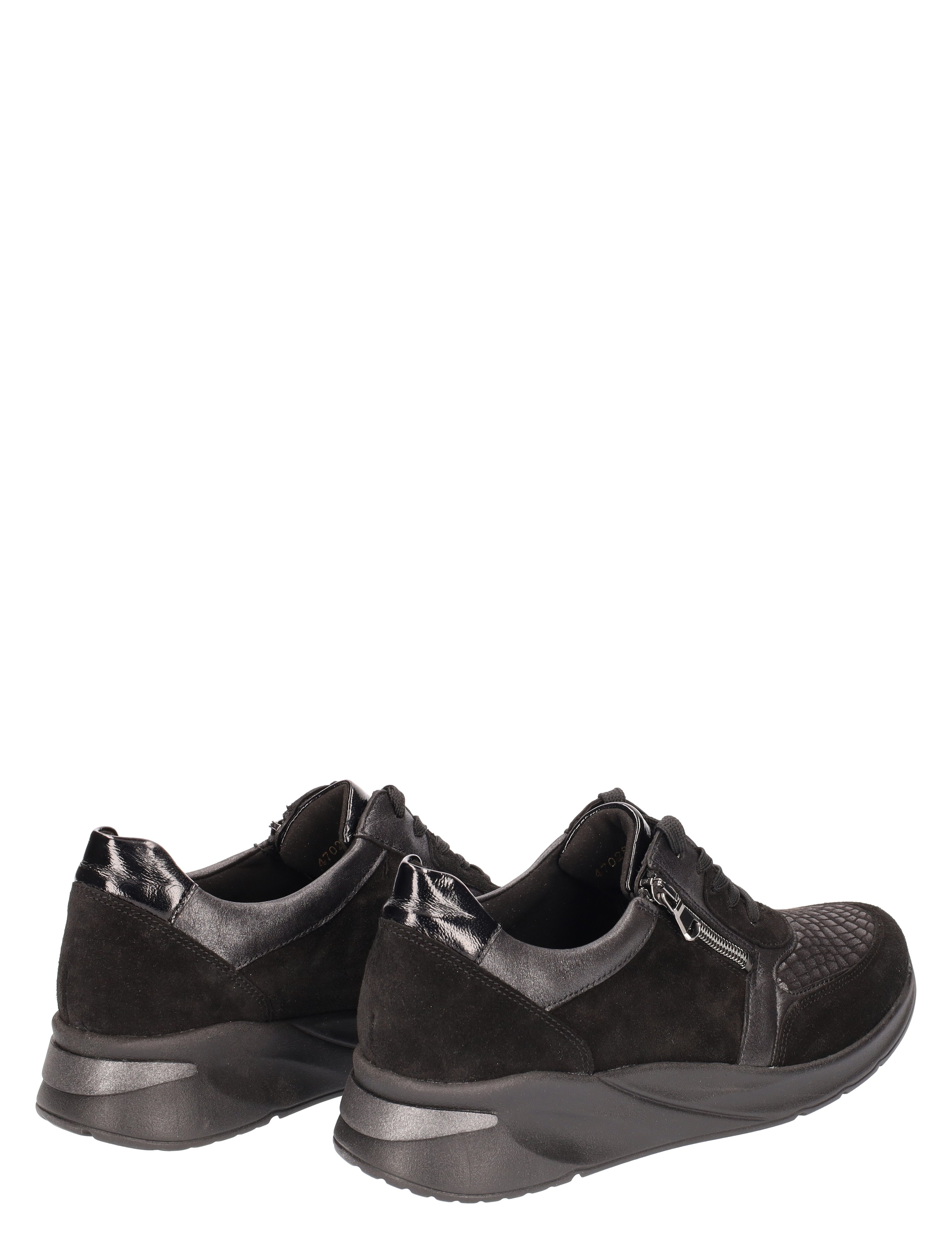 Waldlaufer - 715H02 Black H-Wijdte - Dames - Veterschoenen - Casual Veterschoenen - 42604_10_8