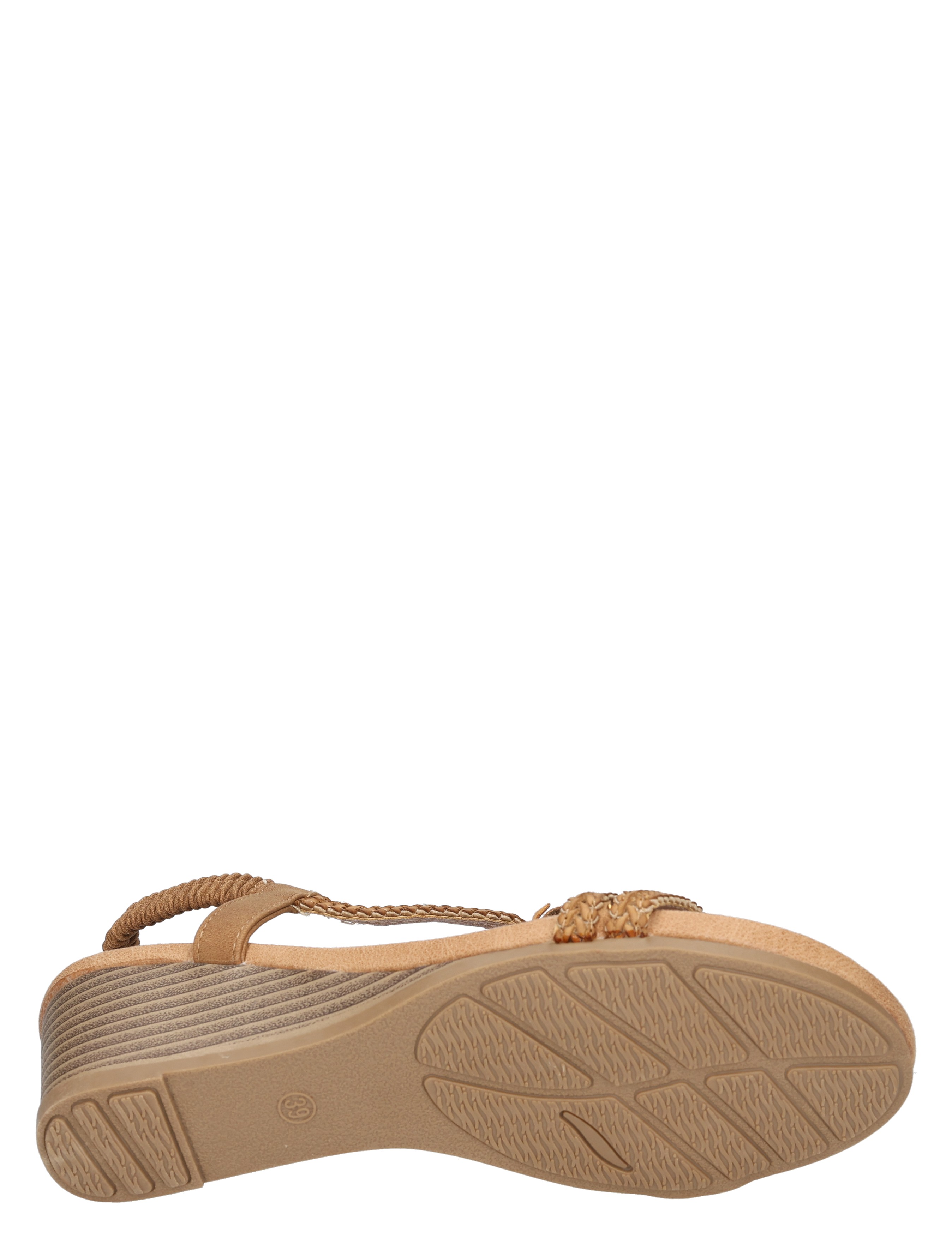 sandal, wedge, touw, riem, slip-on