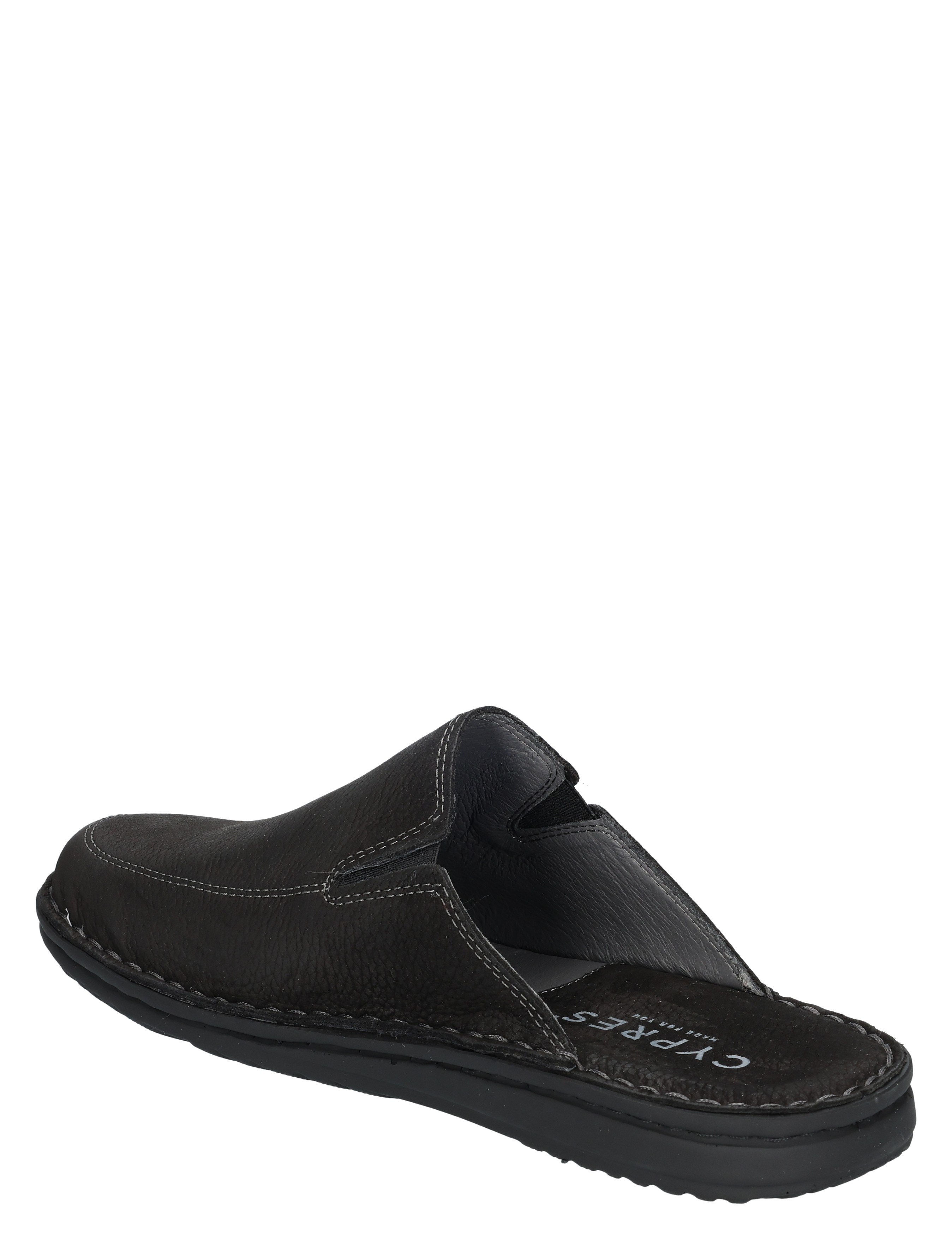 slipper, mocassin, lederen, donker, openheren