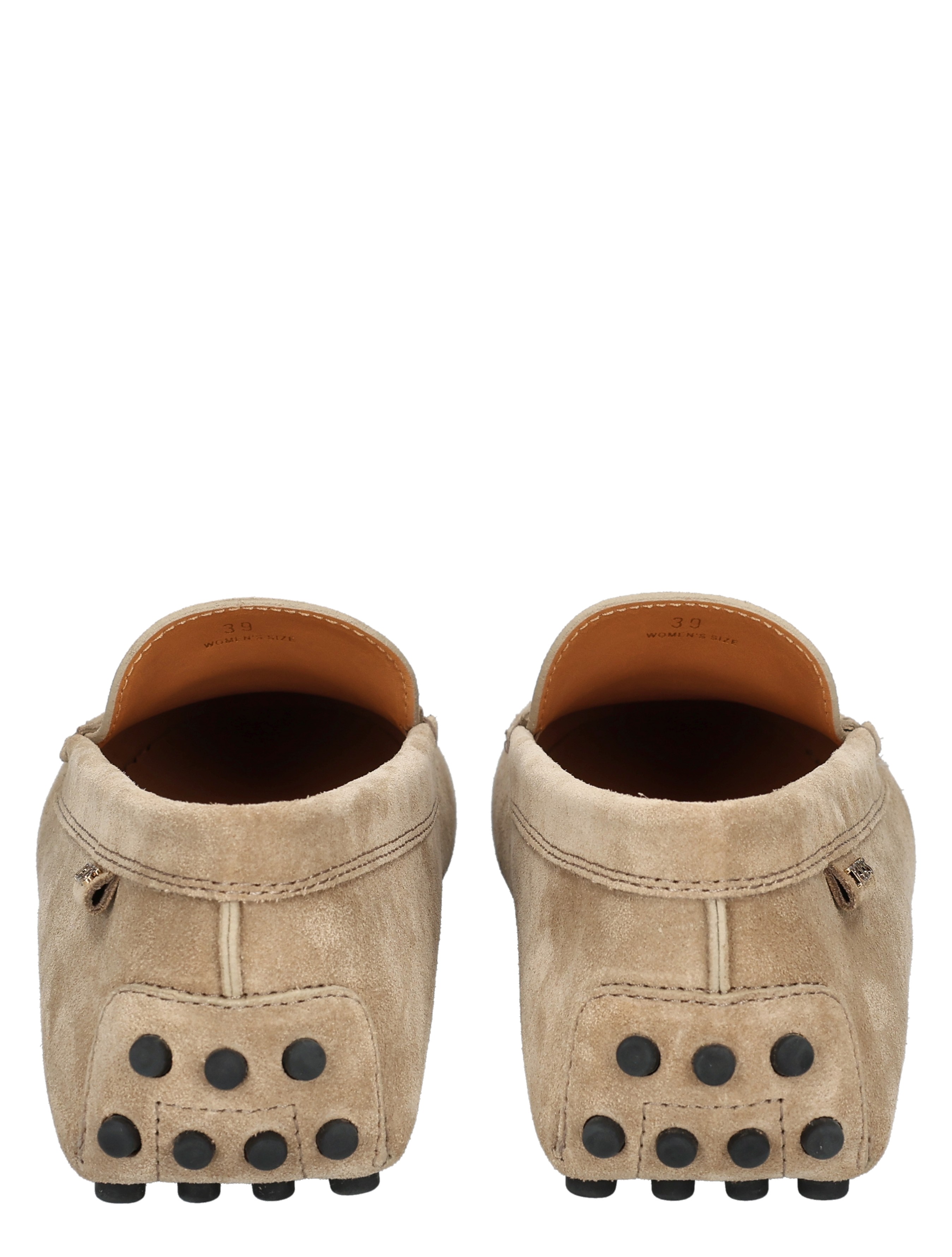 Tods - Gommino in Suede S812 Beige - Dames - Loafers - 49660_77_7