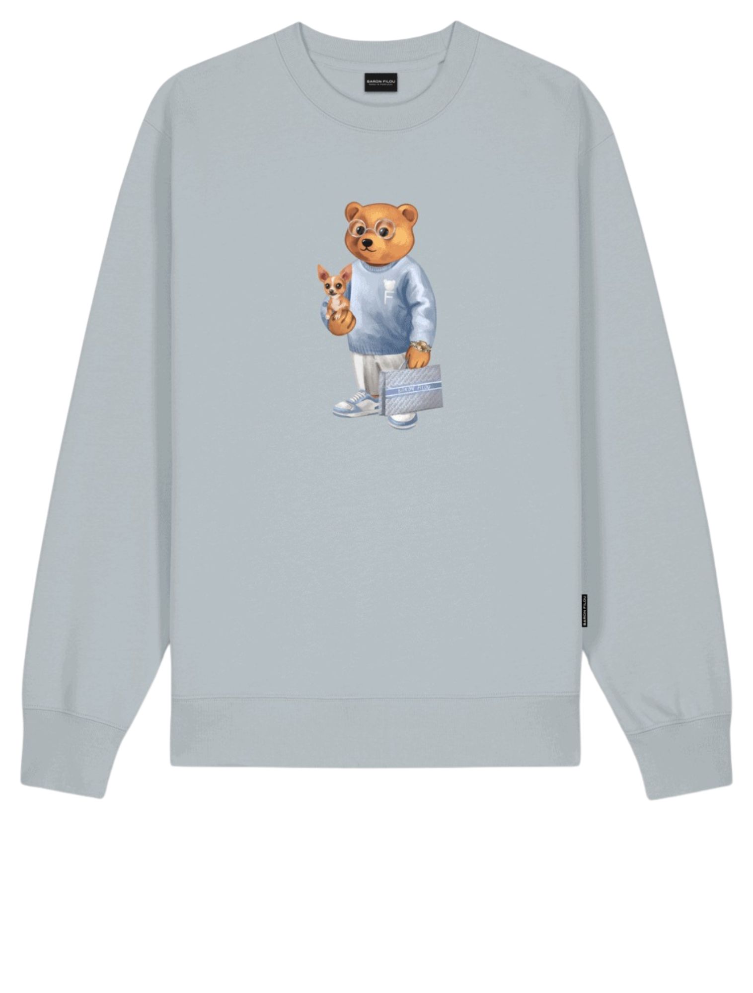 Baron Filou - The Chihuahua Buddy Filou CXLIX Frosted Blue - Heren - Truien & Sweaters - 49086_33_1