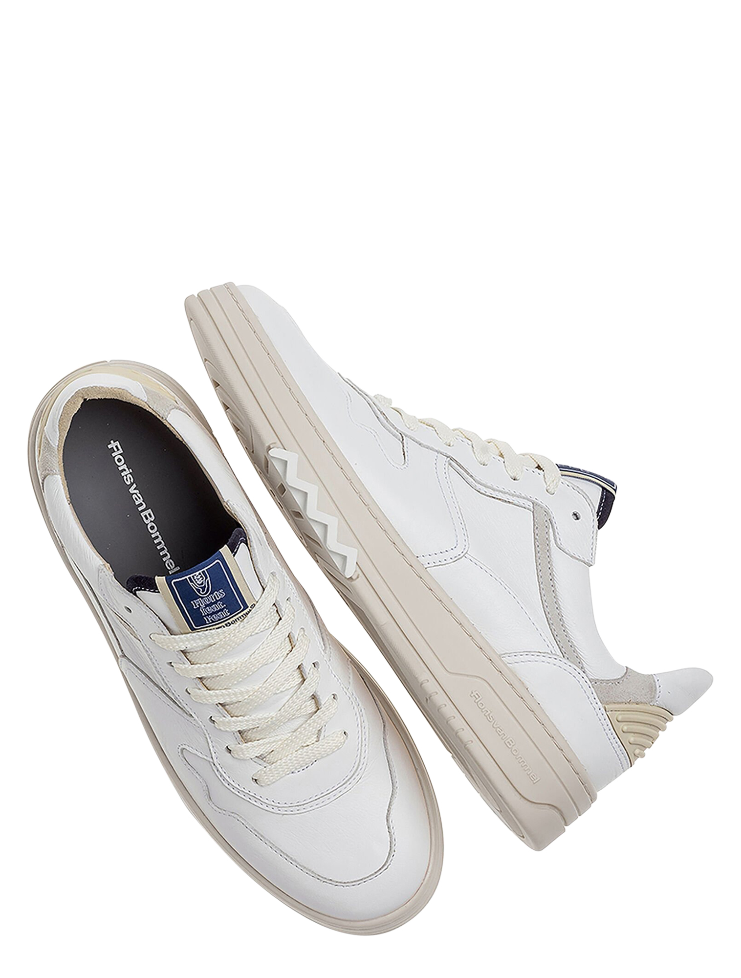 Floris van Bommel - De Okker 60-01 White G+Wijdte - Heren - Lage Sneakers - Sneakers - 48736_88_3