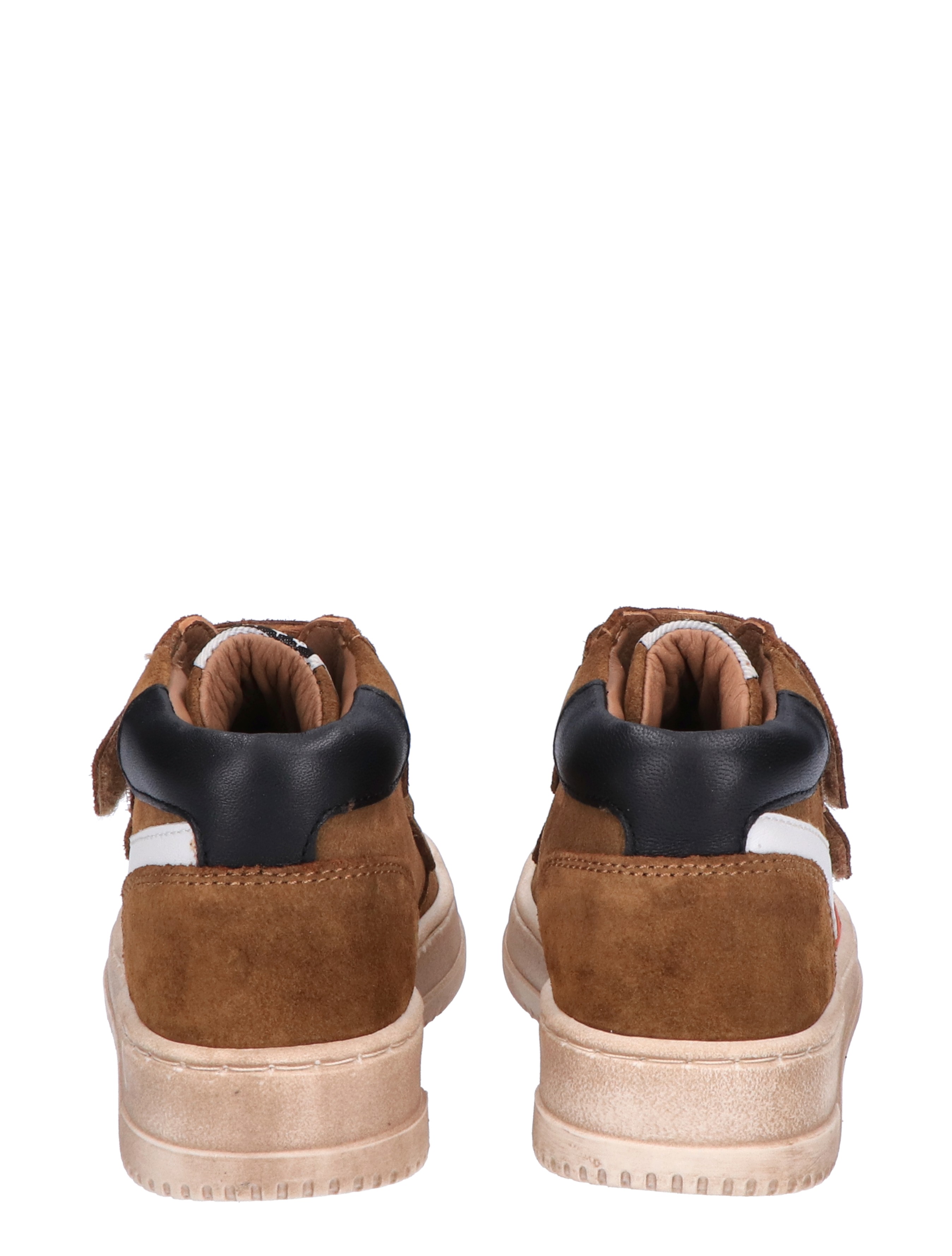 Develab - 45149 756 Cognac Waxed - Jongens - Sneakers - Hoge Sneakers - Klittenbandschoenen - 45697_02_6