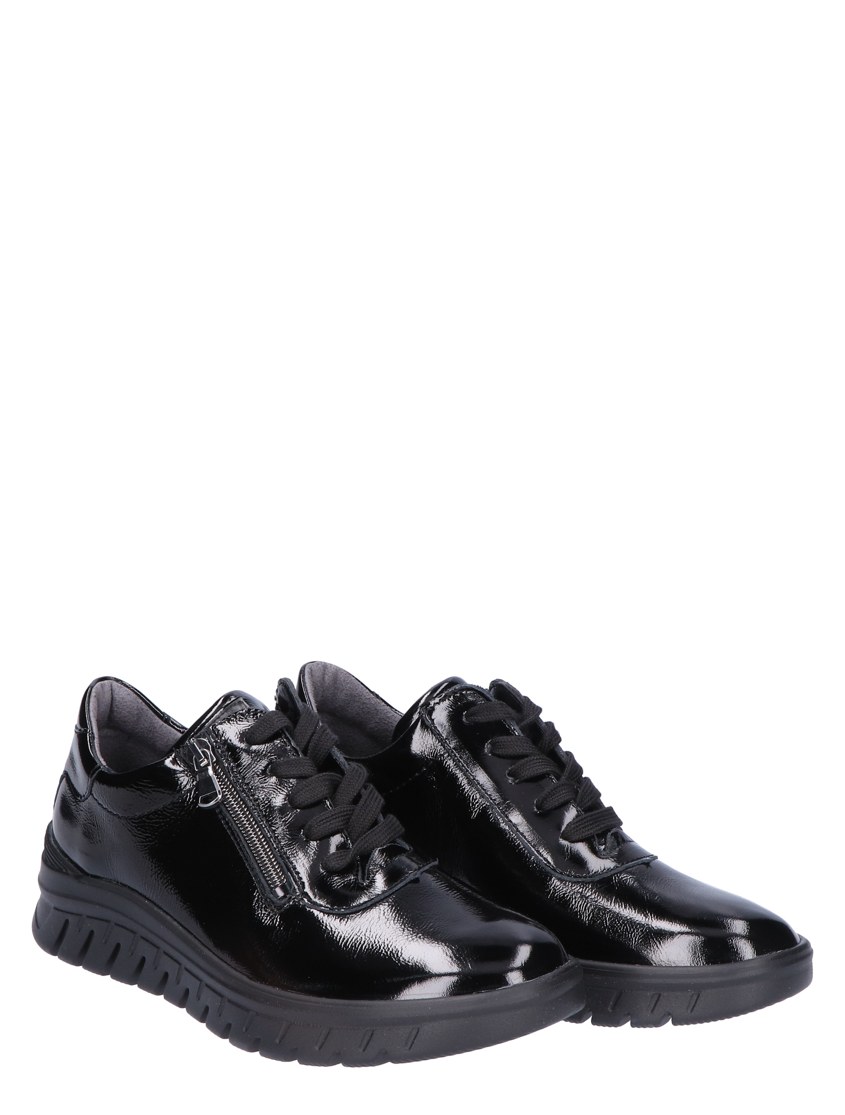Waldlaufer - 913001 Taipei Black H-Wijdte - Dames - Veterschoenen - Casual Veterschoenen - 45601_10_5
