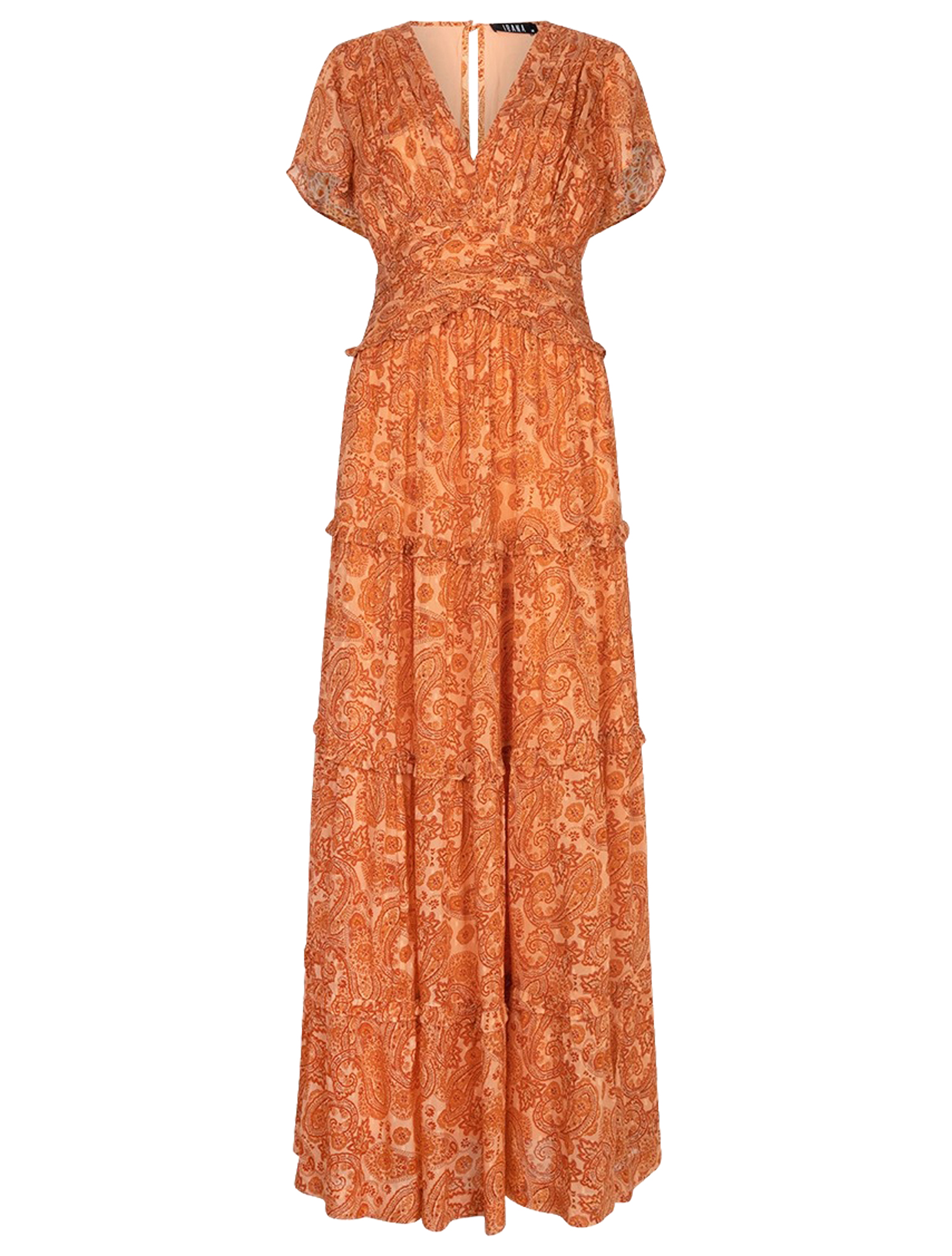 Ibana - Daryn Paisley Naranja - Dames - Jurken - 49981_45_1