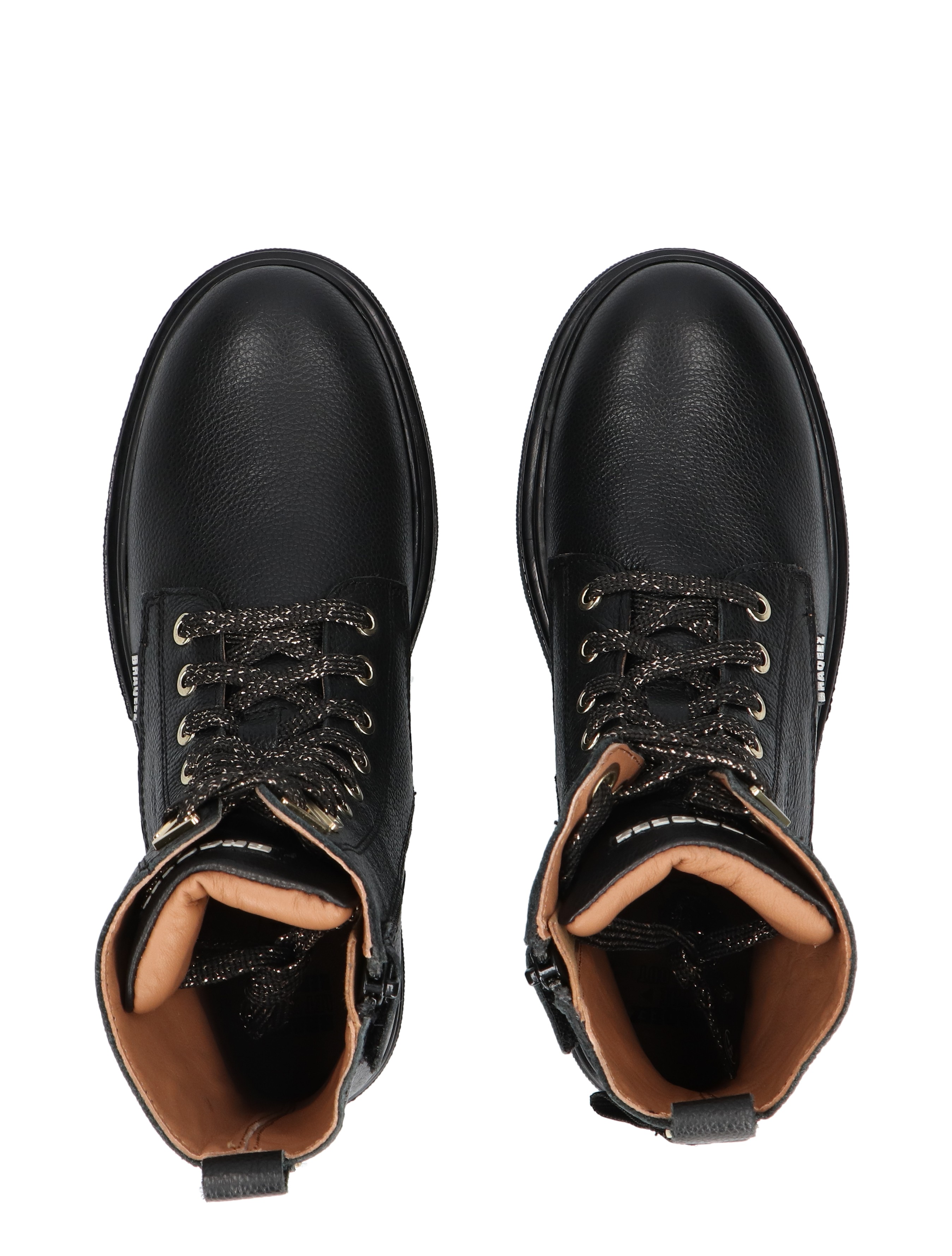 Braqeez - Mave Moxie Black - Meisjes - Veter Boots - Boots - 49452_11_7