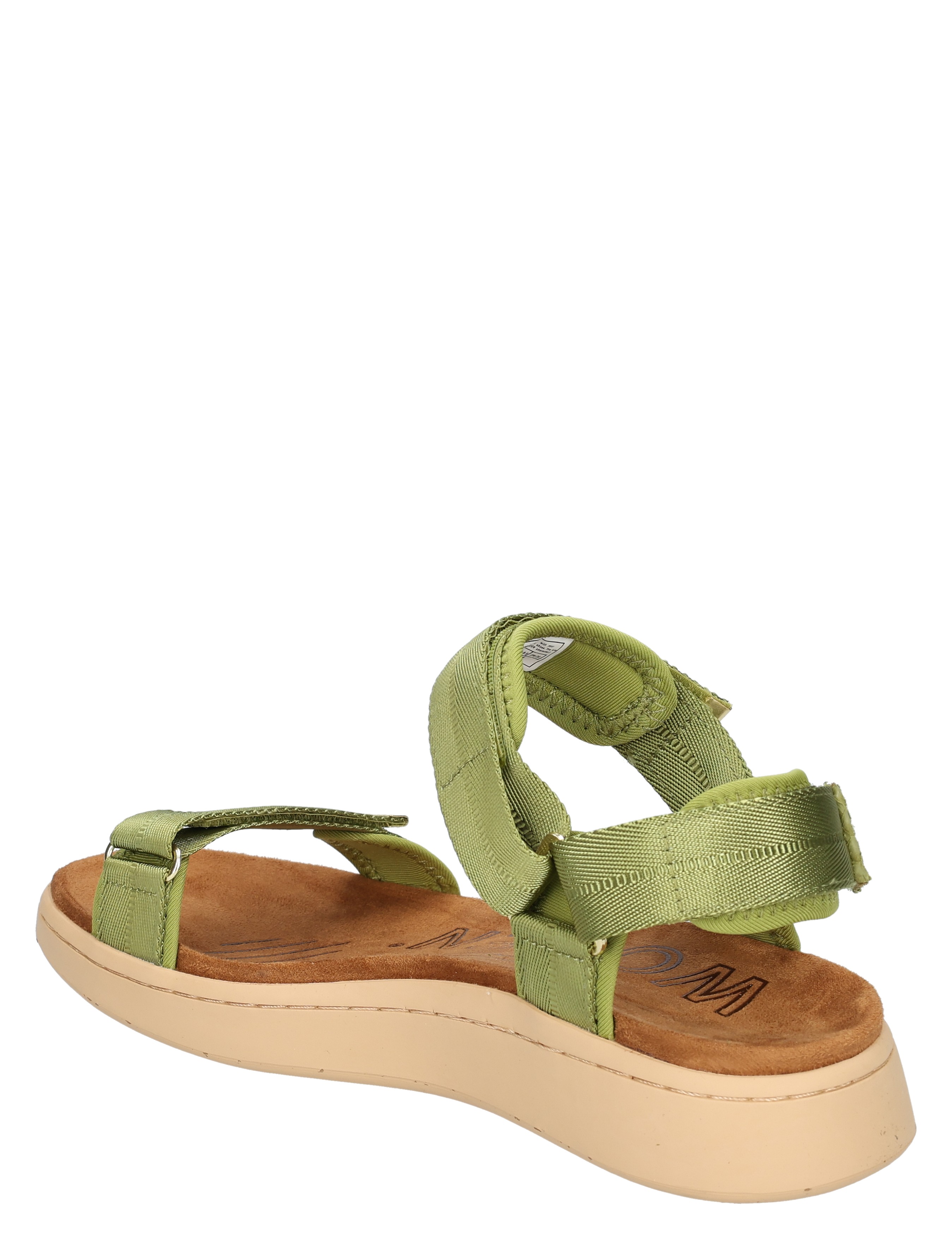 sandalen, sandalen met banden, groene kleur, platformzool, plakkleding