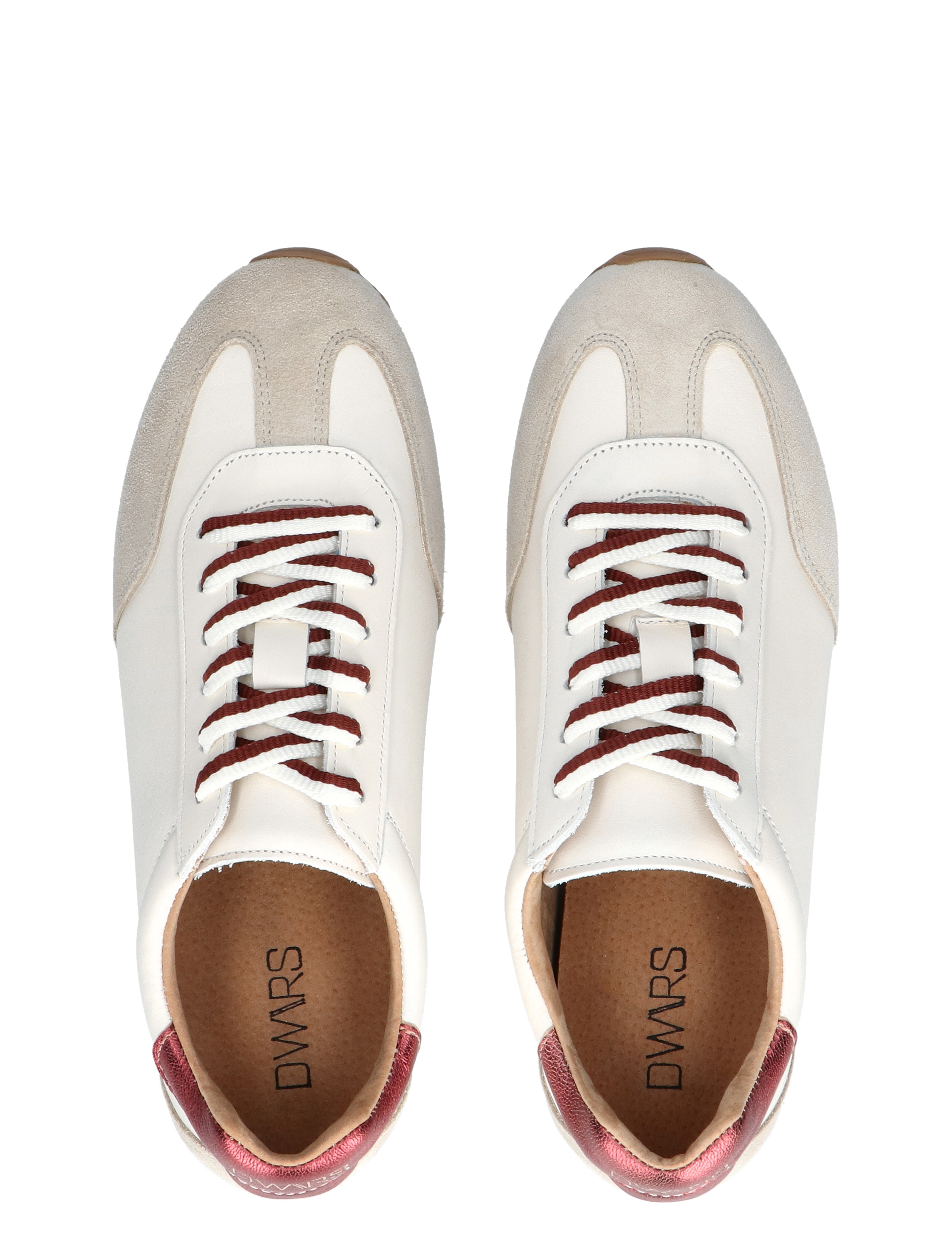 DWRS Label - Sava Off White Bordeaux 130 - Sneakers - Dames - Lage Sneakers - 48939_88_7