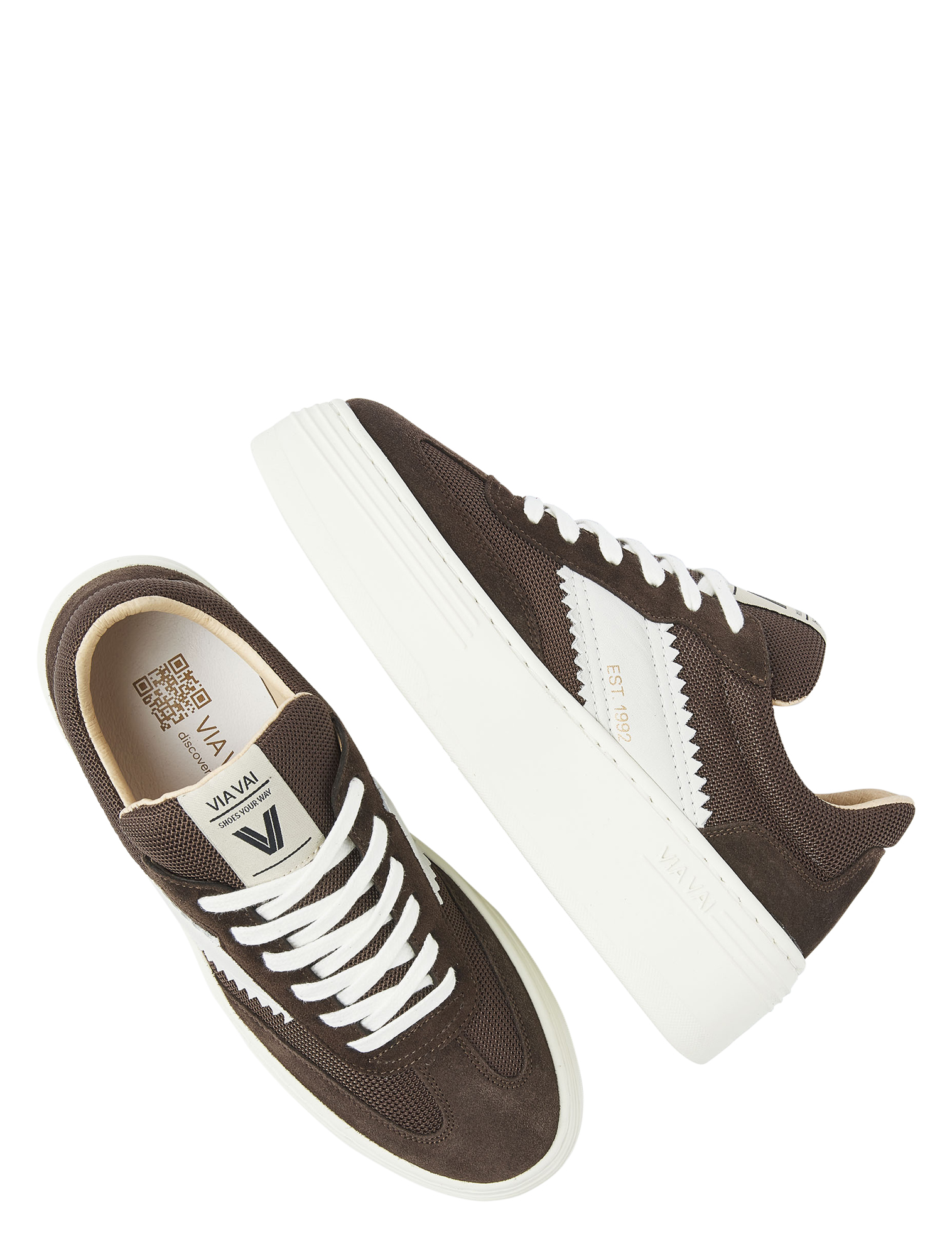 VIA VAI - Isa Lou 62342 01-316 Brown - Sneakers - Dames - Lage Sneakers - 50078_22_4