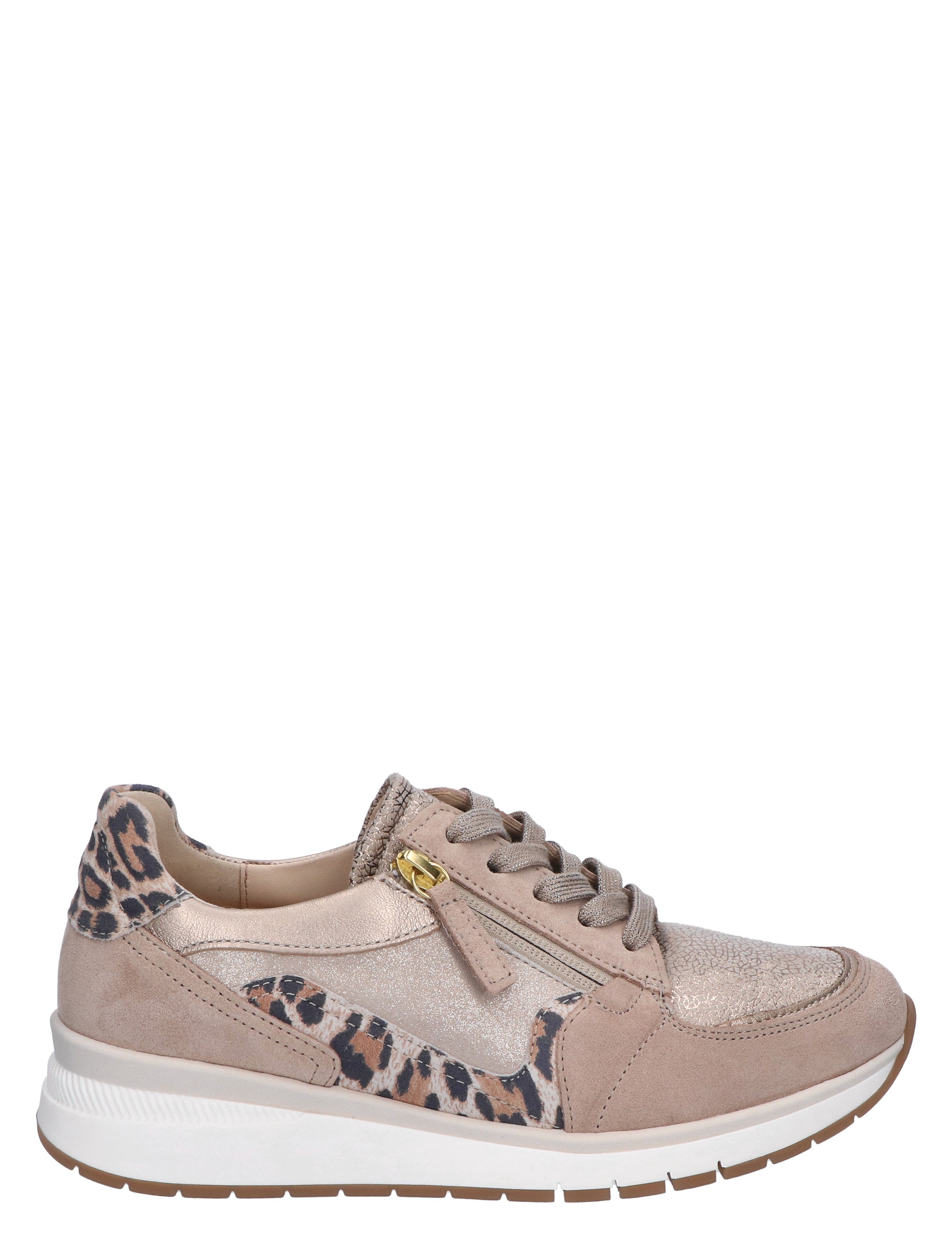 Gabor - 86.307.62 Beige Gold K-Wijdte - Dames - Veterschoenen - Casual Veterschoenen - 47199_77_1