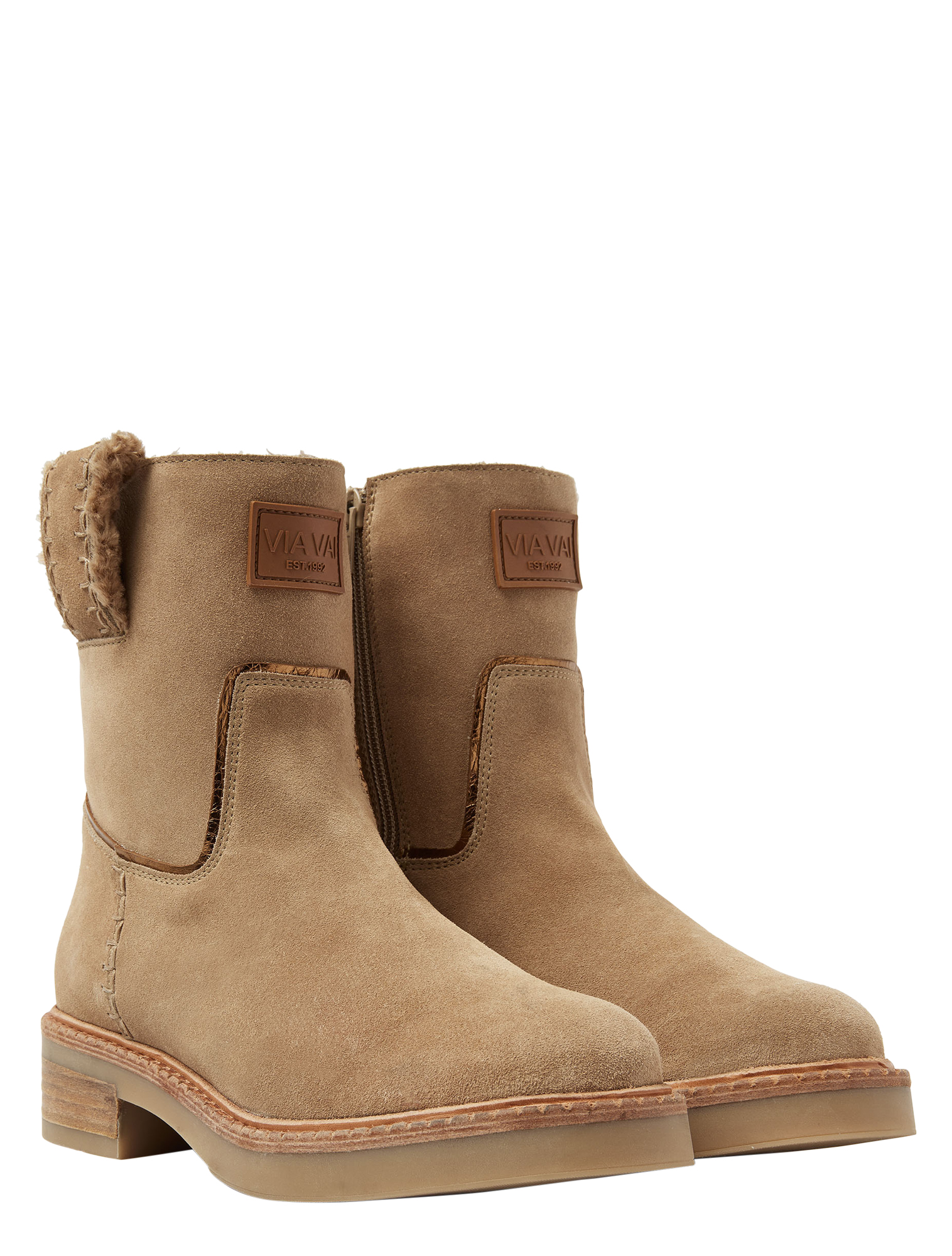 VIA VAI - 62172 Bellamy Yasmin 01-212 Beige - Dames - Boots - Enkellaarsjes - 47803_77_3