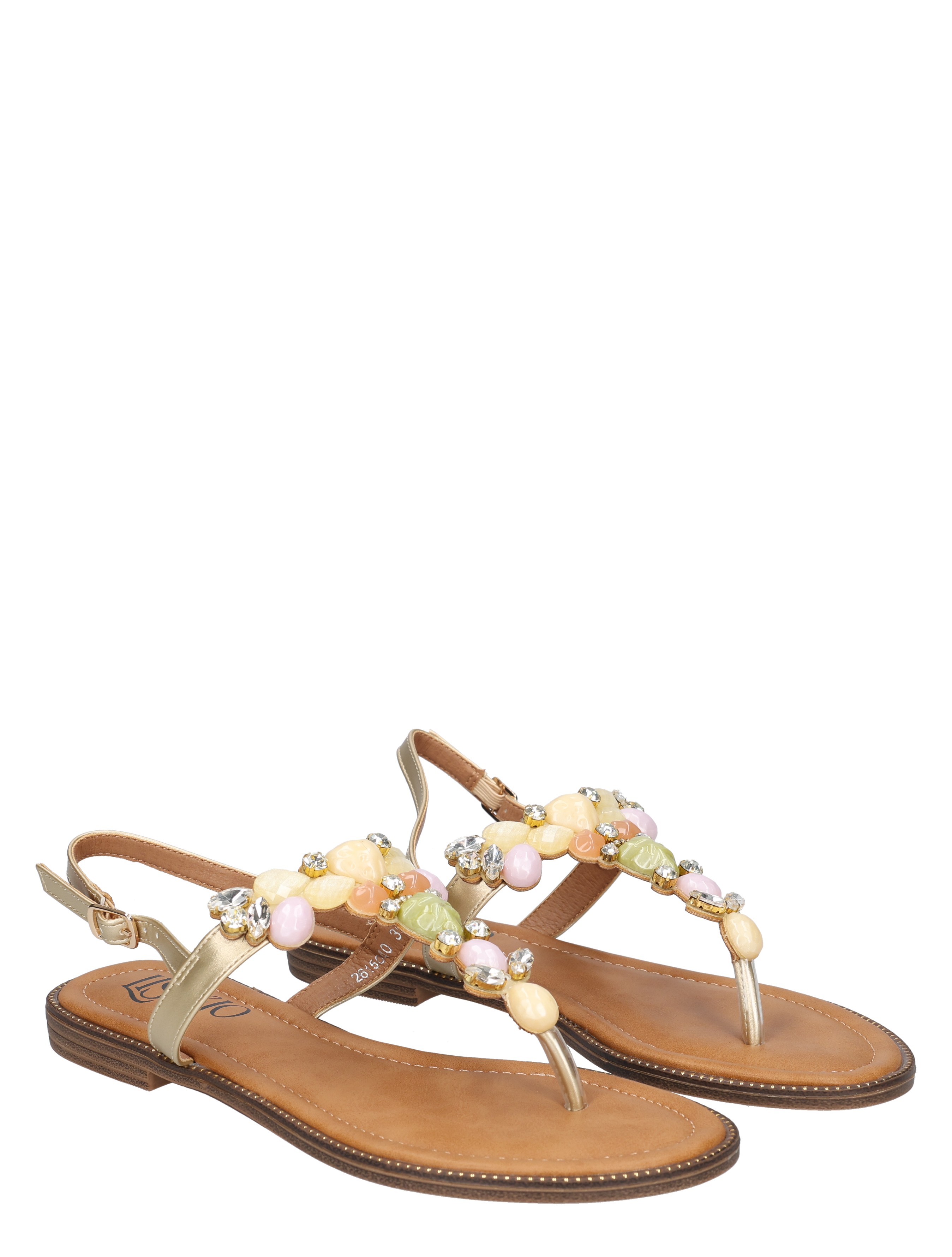 sandaal, strand, parel, kralen, plat