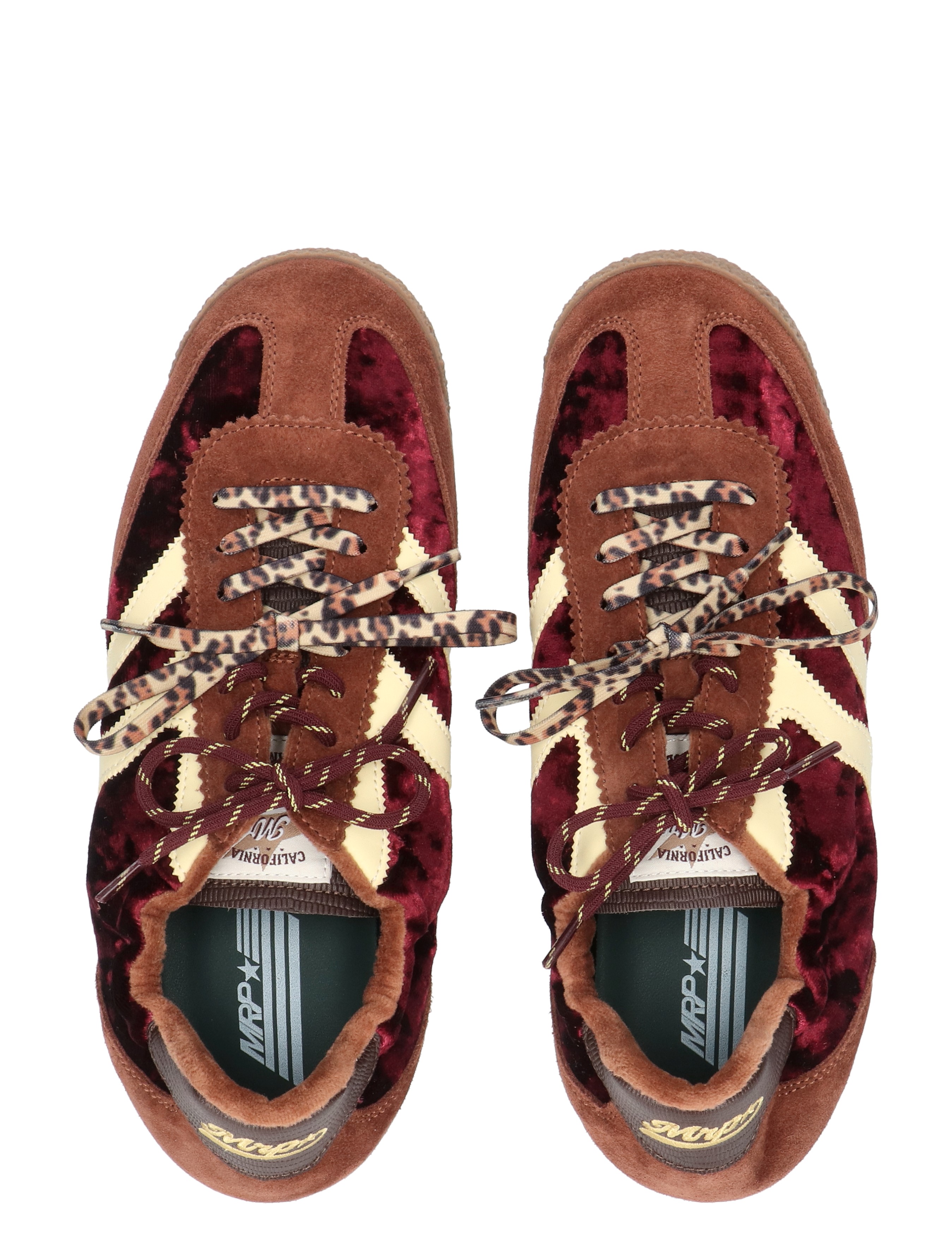 sneakers, velvet, lacing, leopard, brown