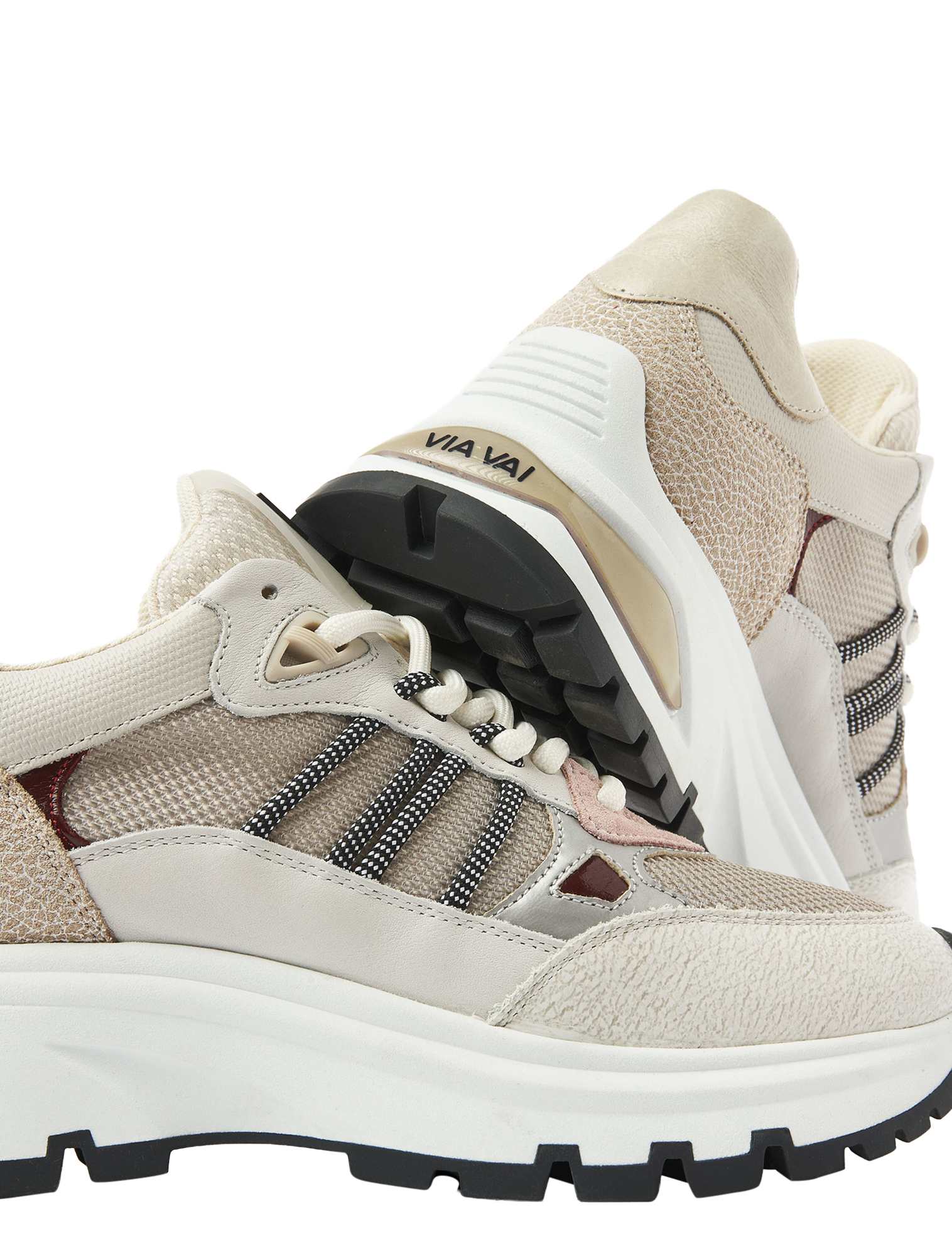 VIA VAI - 60048 Liz Dae 16-1340 Cayenne Venerosa - Sneakers - Dames - Lage Sneakers - 51322_77_5