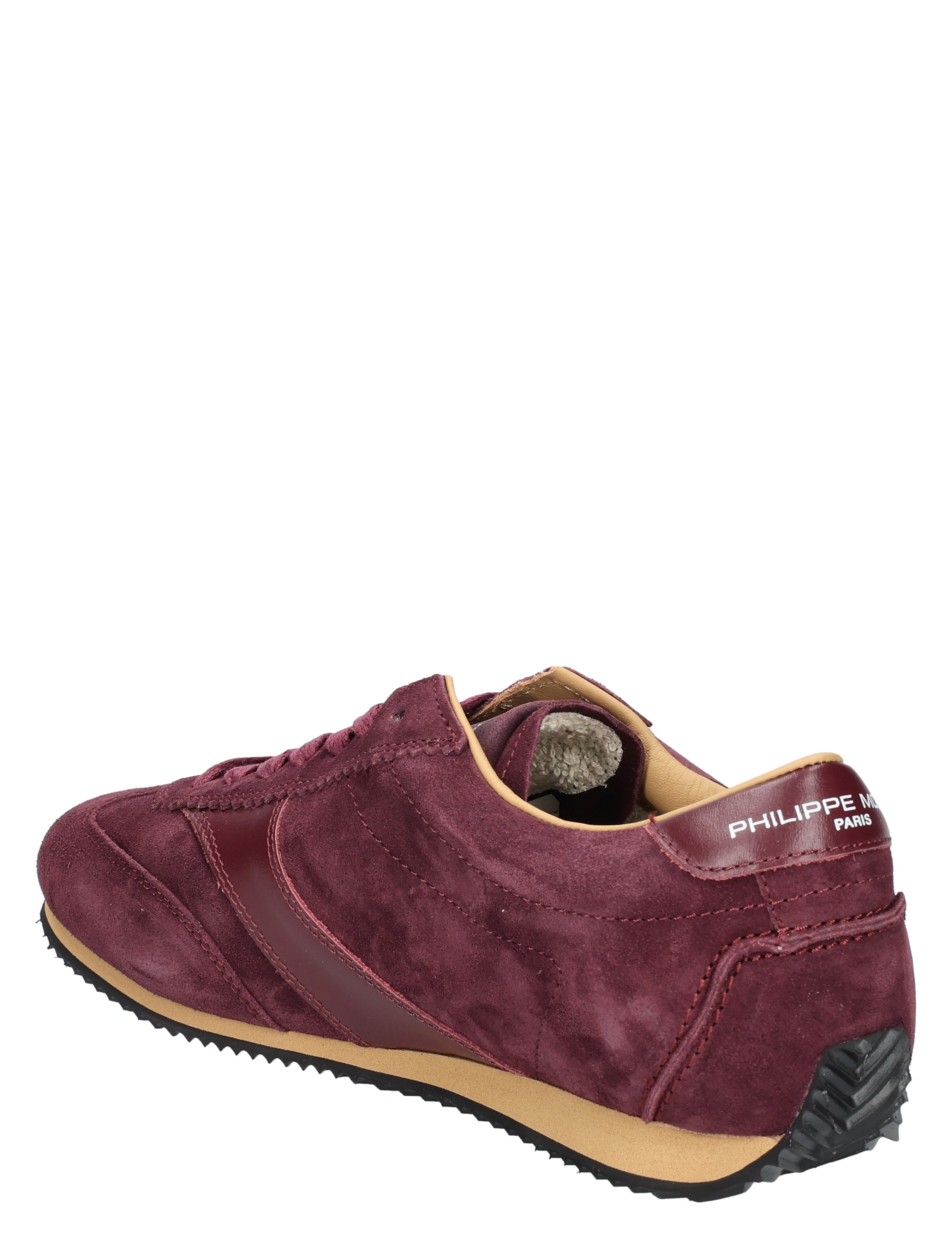 lederen sneaker, paarse schoen, suede, willekeurig, heren