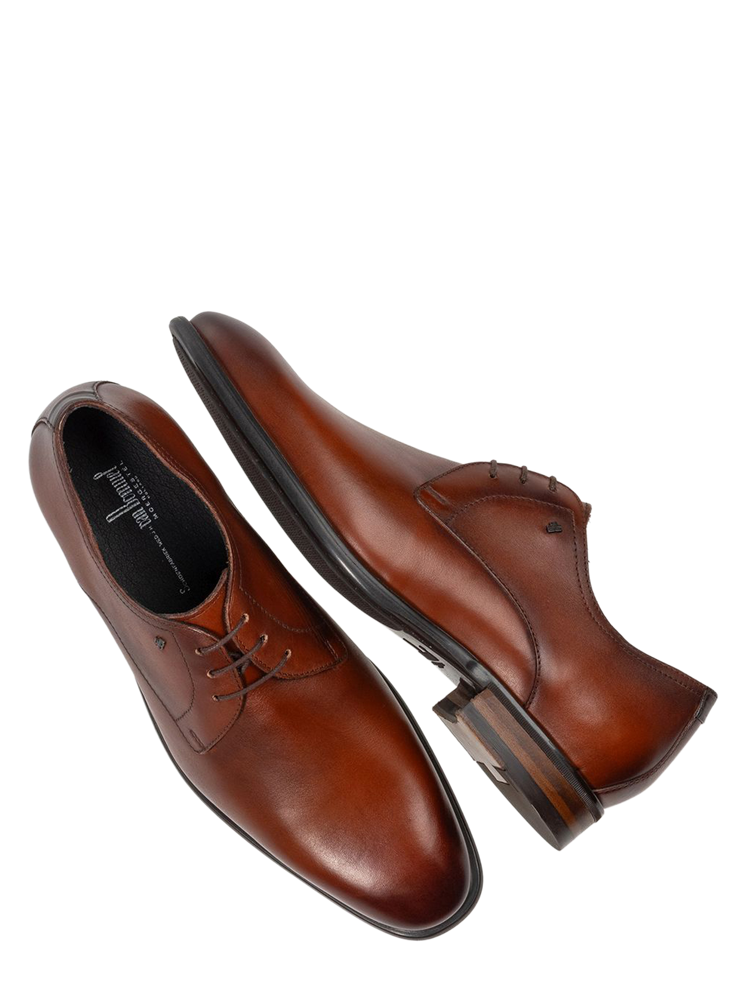 Van Bommel - SBM-30165 02.05 DarkCognac - Heren - Veterschoenen - Nette Veterschoenen - 51384_02_3