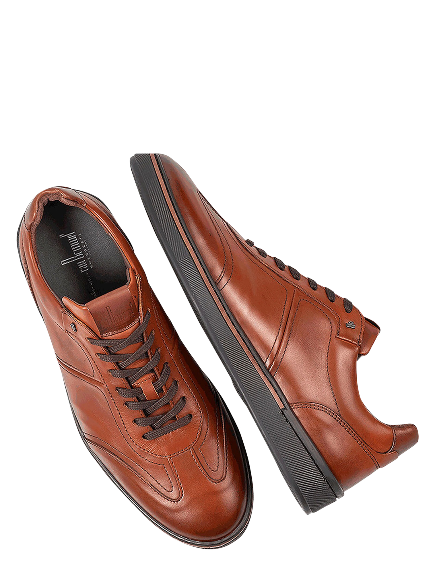 Van Bommel - 10018 Bora 01.06 Dark Cognac H-Wijdte - Heren - Veterschoenen - Casual Veterschoenen - 44324_22_4
