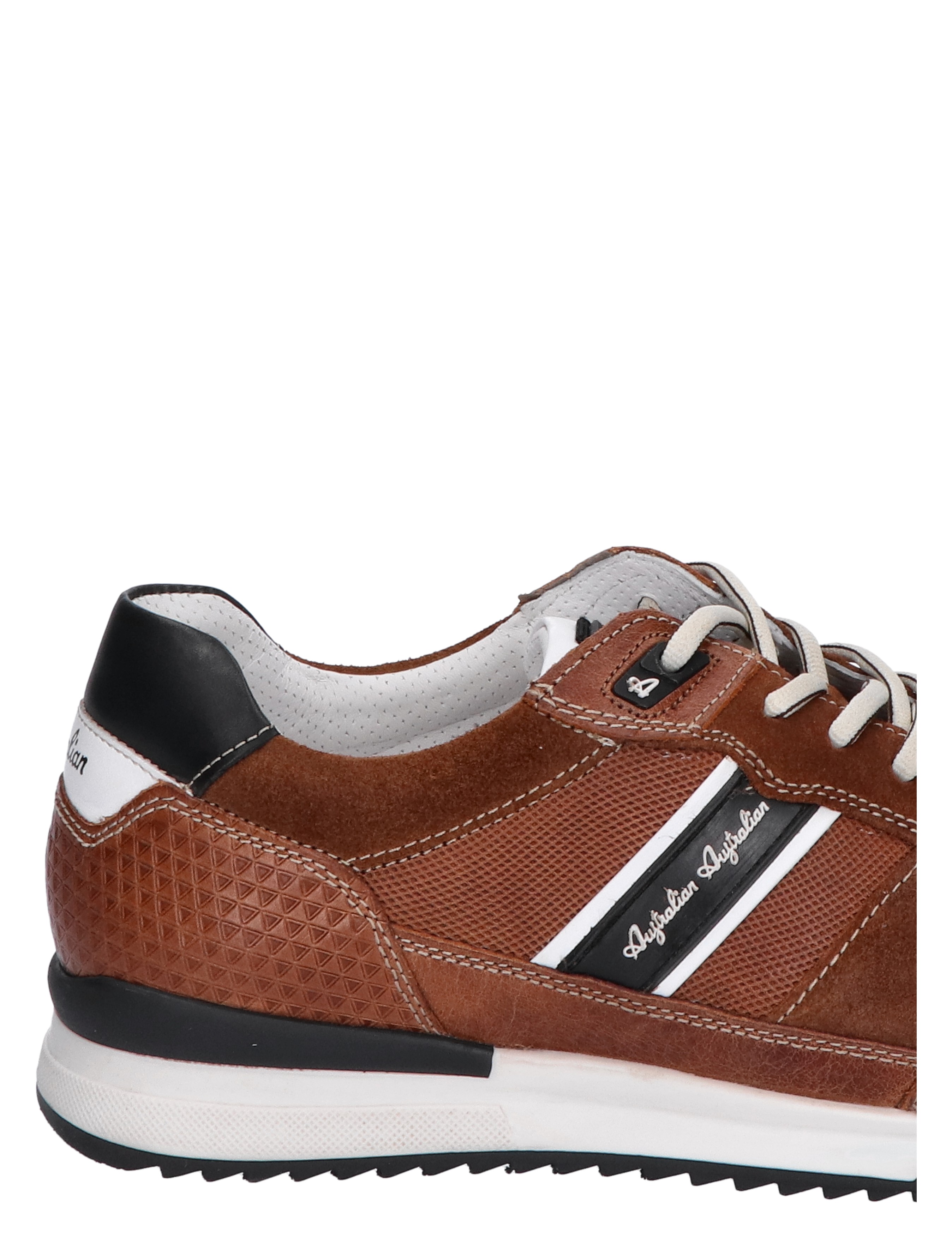 Australian - Filmon Cognac Combi G-Wijdte - Heren - Veterschoenen - Casual Veterschoenen - Lage Sneakers - Sneakers - 44113_22_8