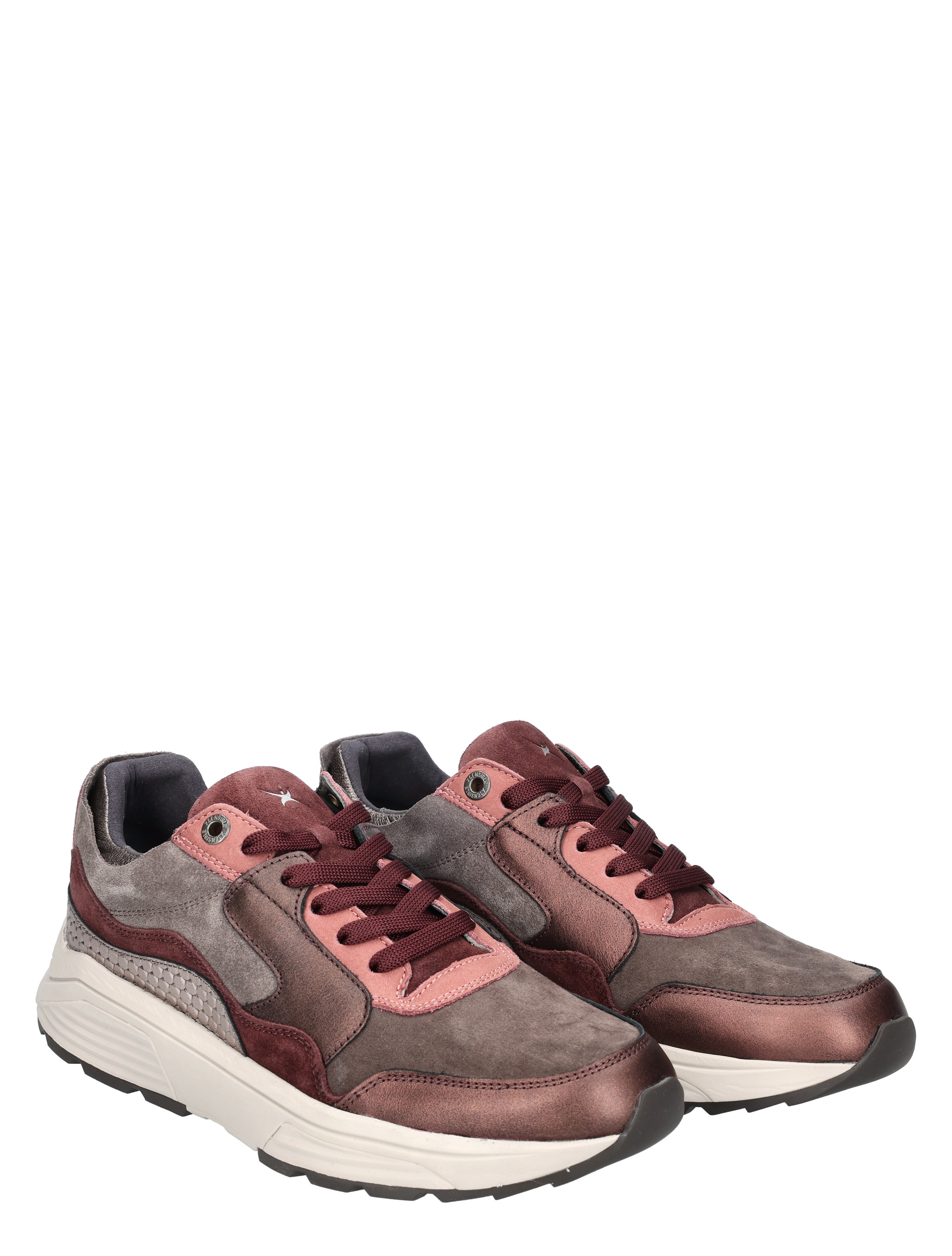 sneakers, donkerrood, roze, suede, comfort