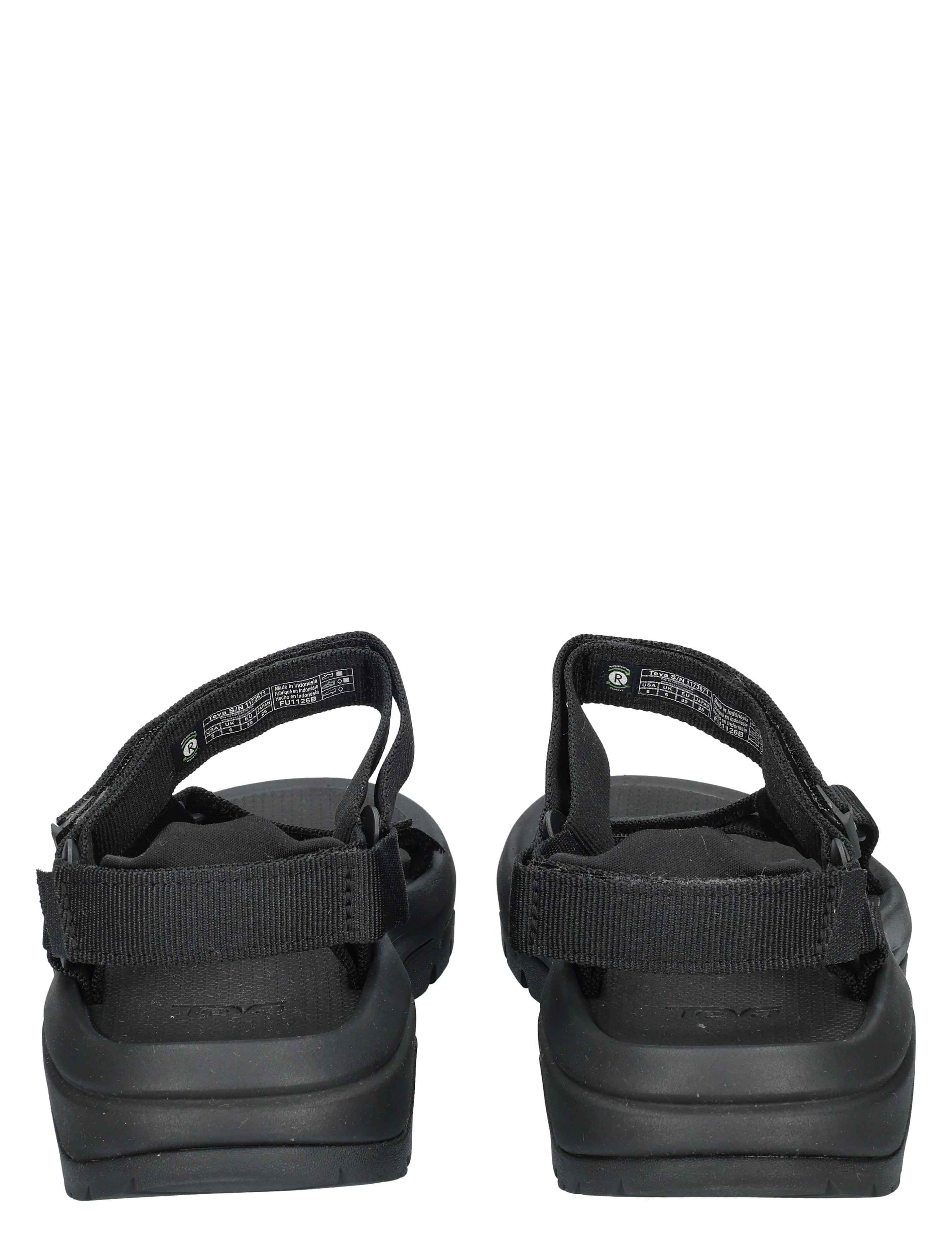 sandalen, zwarte, strap, open-back, slip-on
