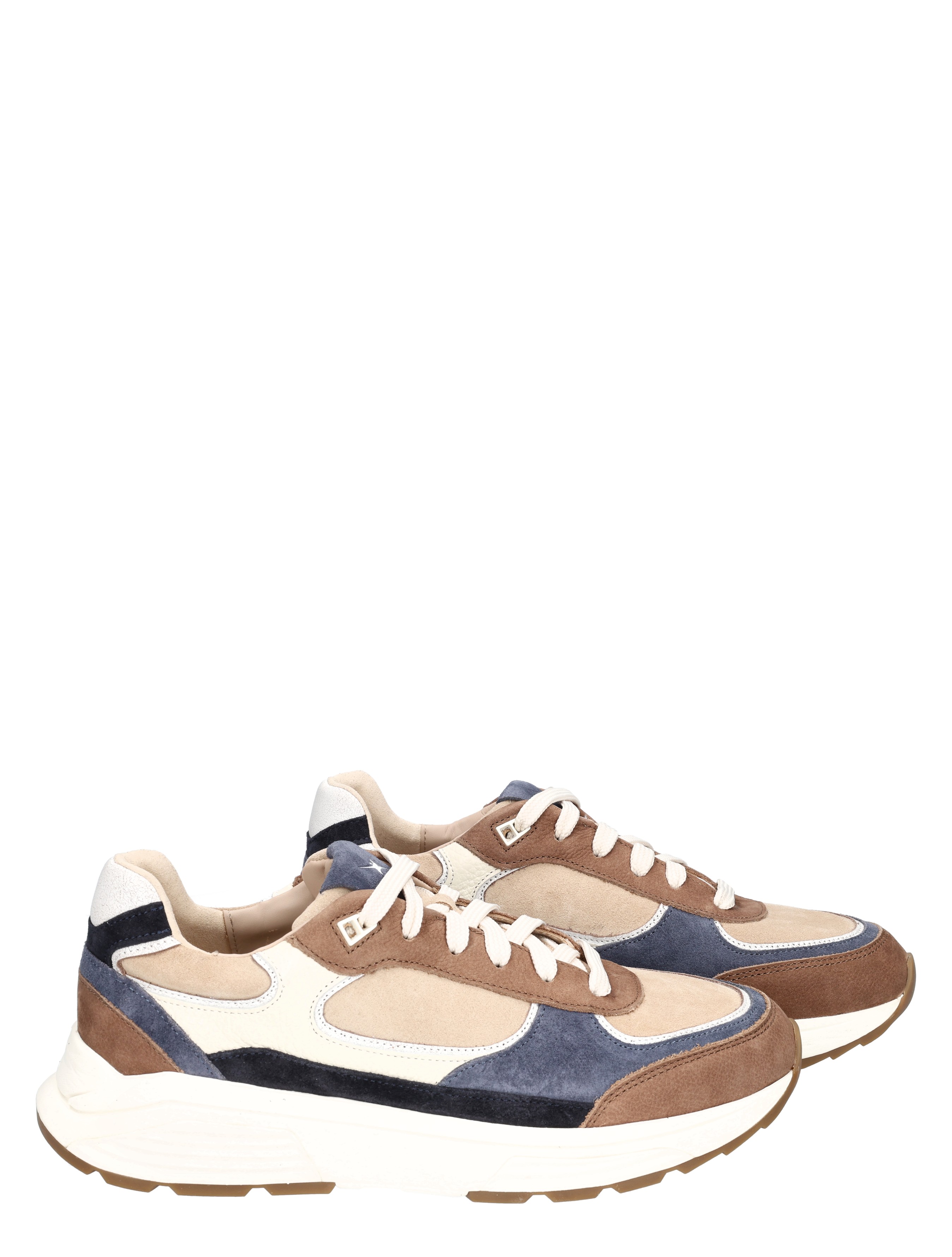 Xsensible - 33204.4 Manhattan Men 352 Brown Combi H-Wijdte - Heren - Veterschoenen - Casual Veterschoenen - 50400_22_6