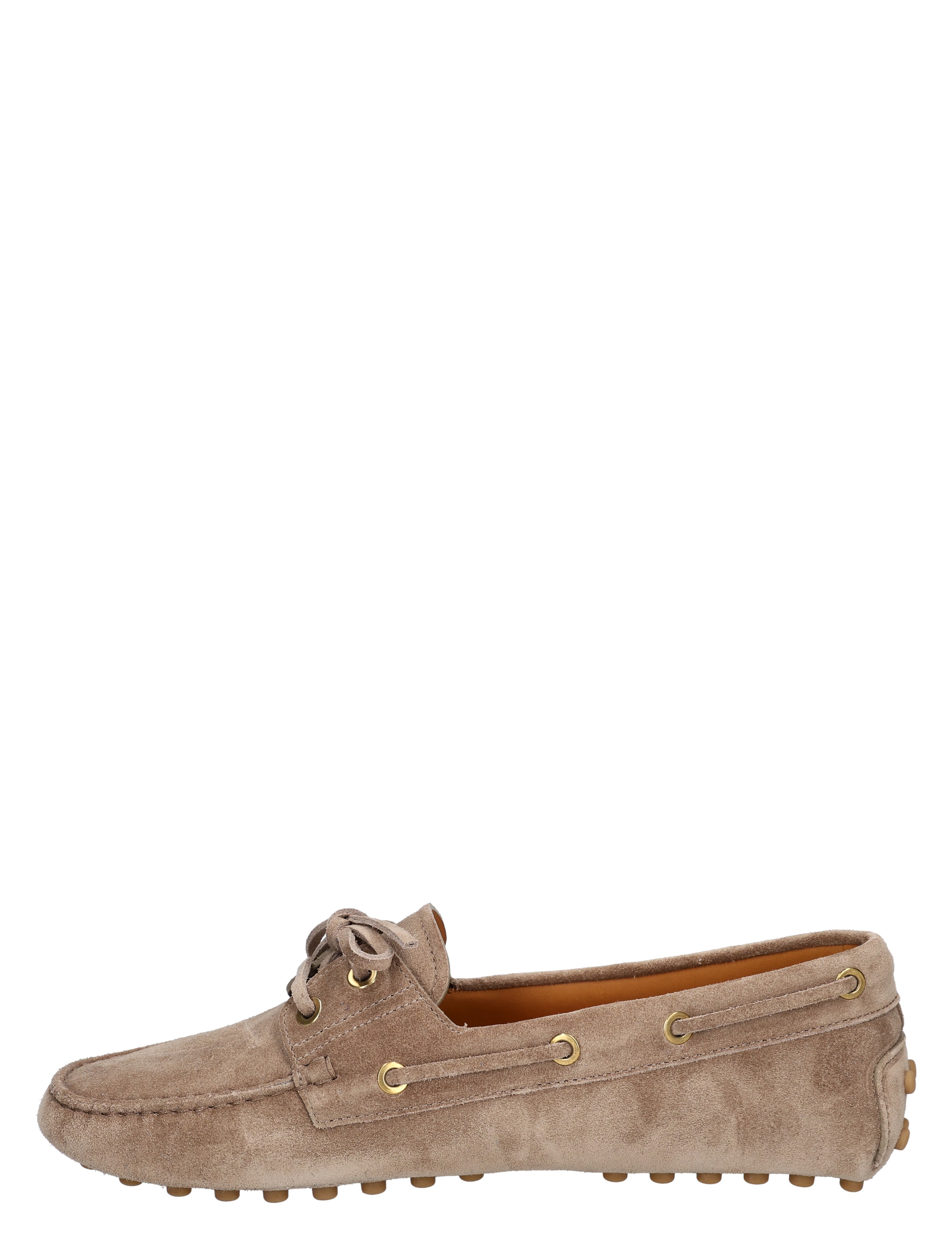 Tods - Gominno in Suede U801 Beige - Dames - Veterschoenen - Nette Veterschoenen - 49661_77_2