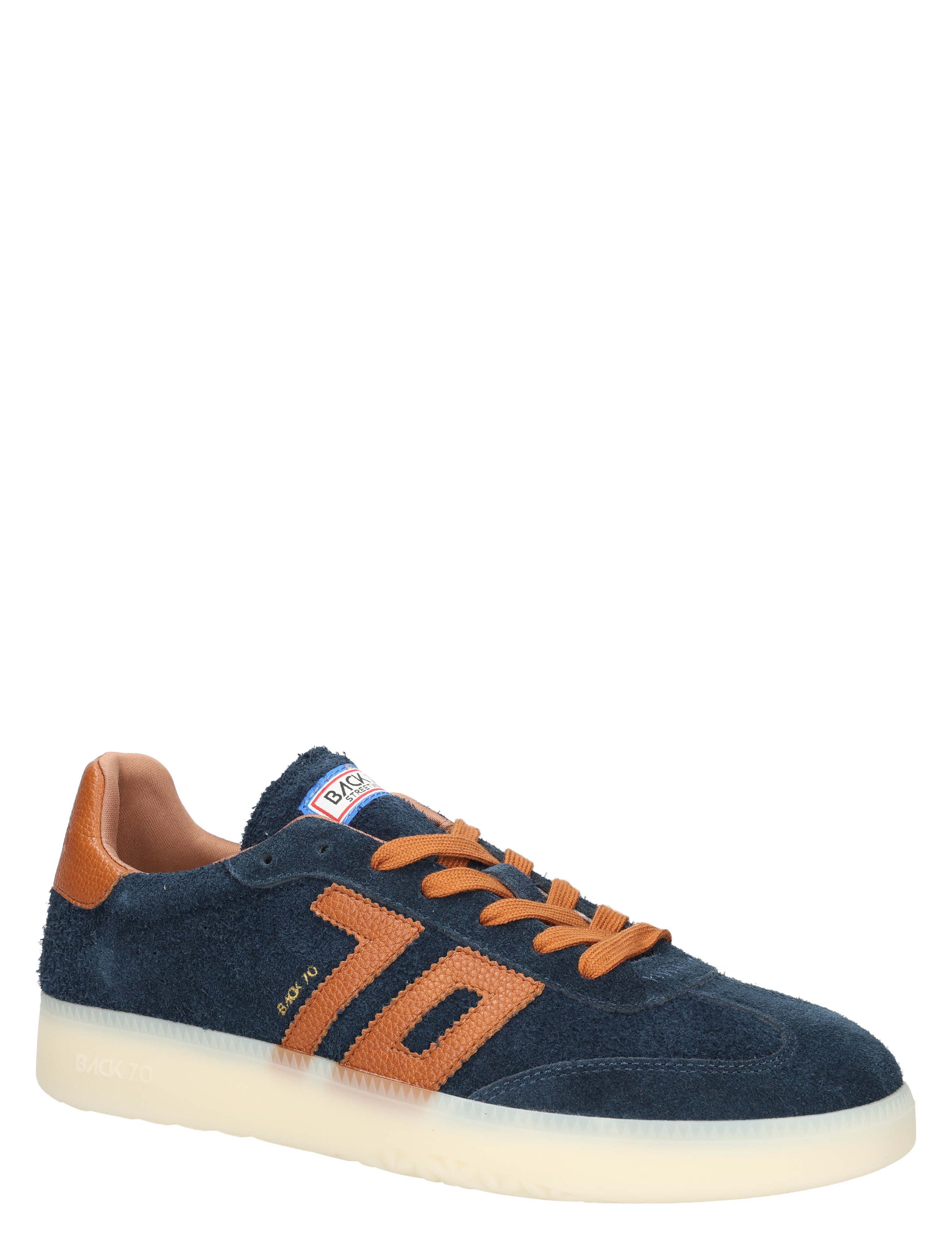 Back 70 - Boston LS01 Long Suede Navy - Heren - Lage Sneakers - Sneakers - 48924_33_3