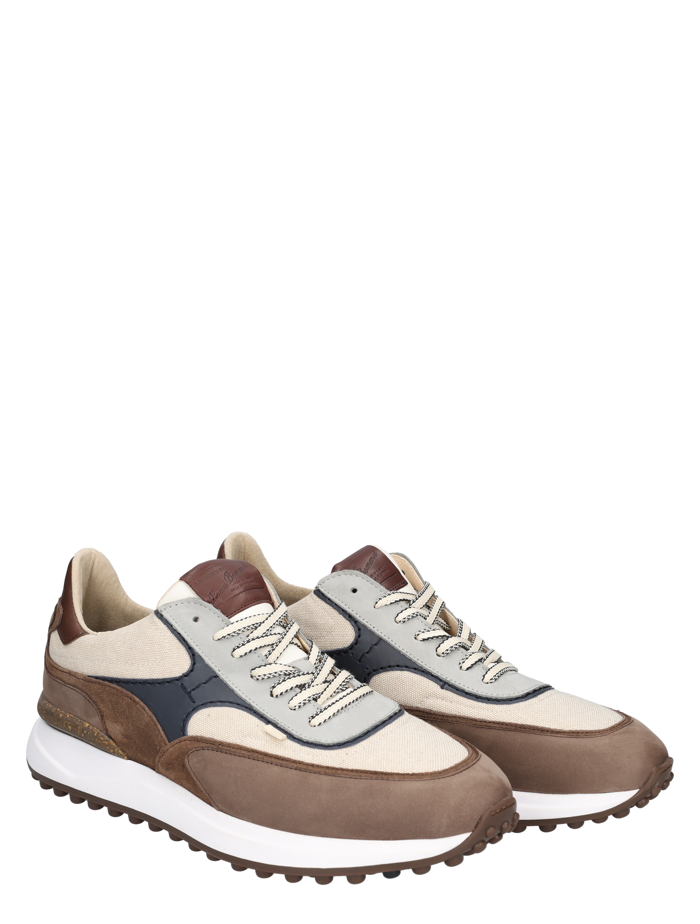Floris van Bommel - Noppi 10207 26-01 Naturel G+ Wijdte - Heren - Lage Sneakers - Sneakers - 50659_27_5