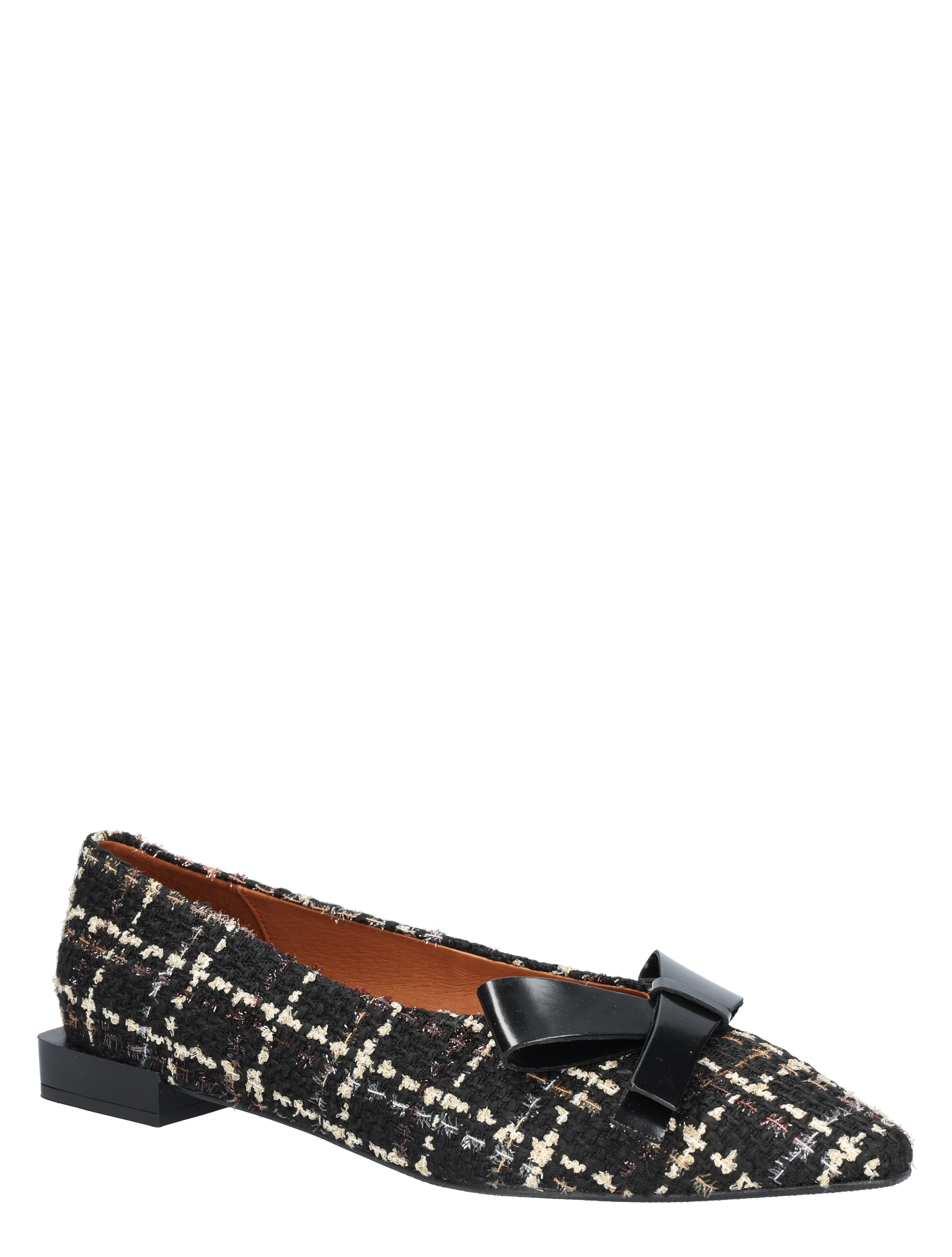 Angel Alarcon - 25513-530B Tweed Black White - Dames - Ballerinas - 49102_18_3