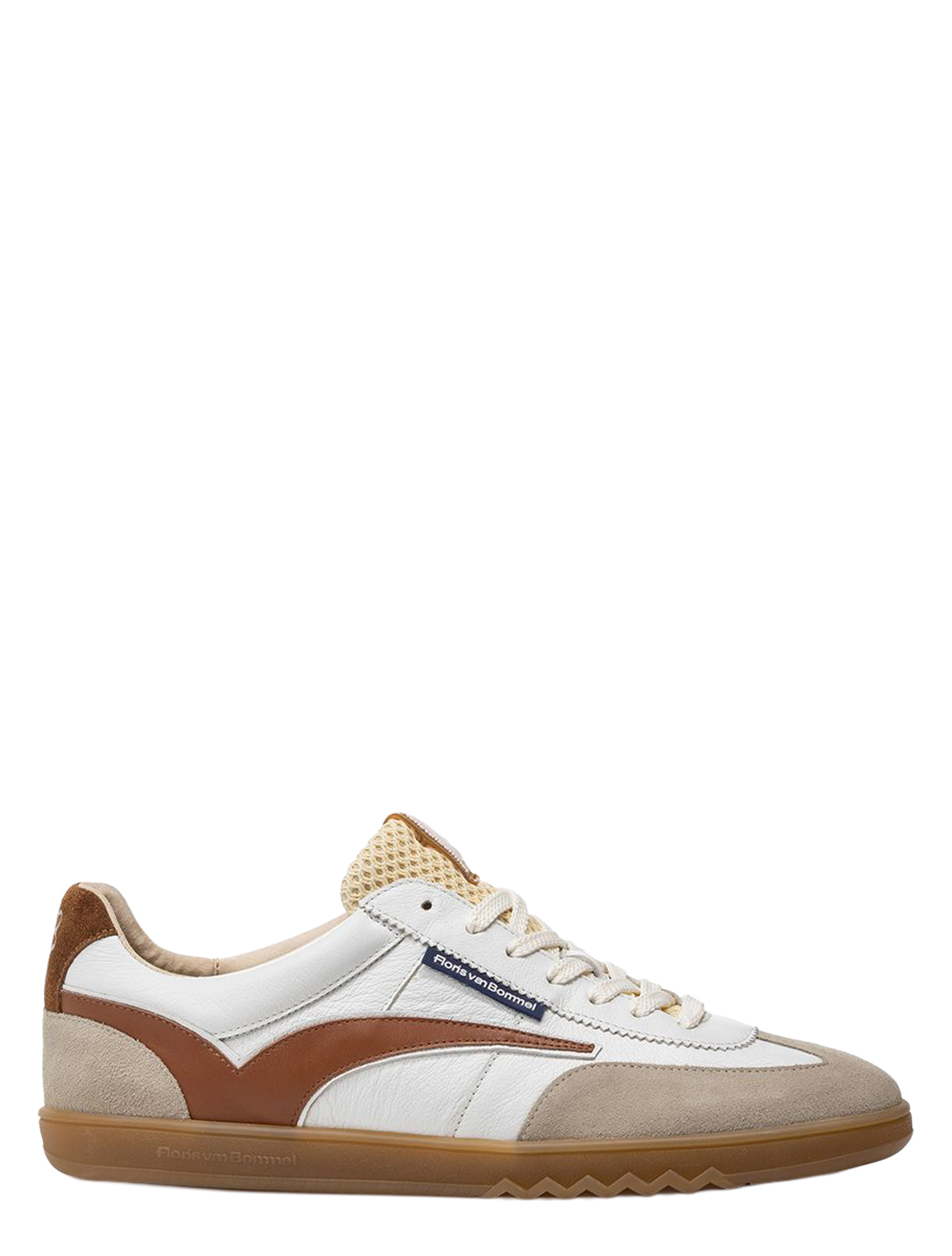 Floris van Bommel - De Zaler 10224 01.23 White Brown G+Wijdte - Heren - Lage Sneakers - Sneakers - 51433_82_1