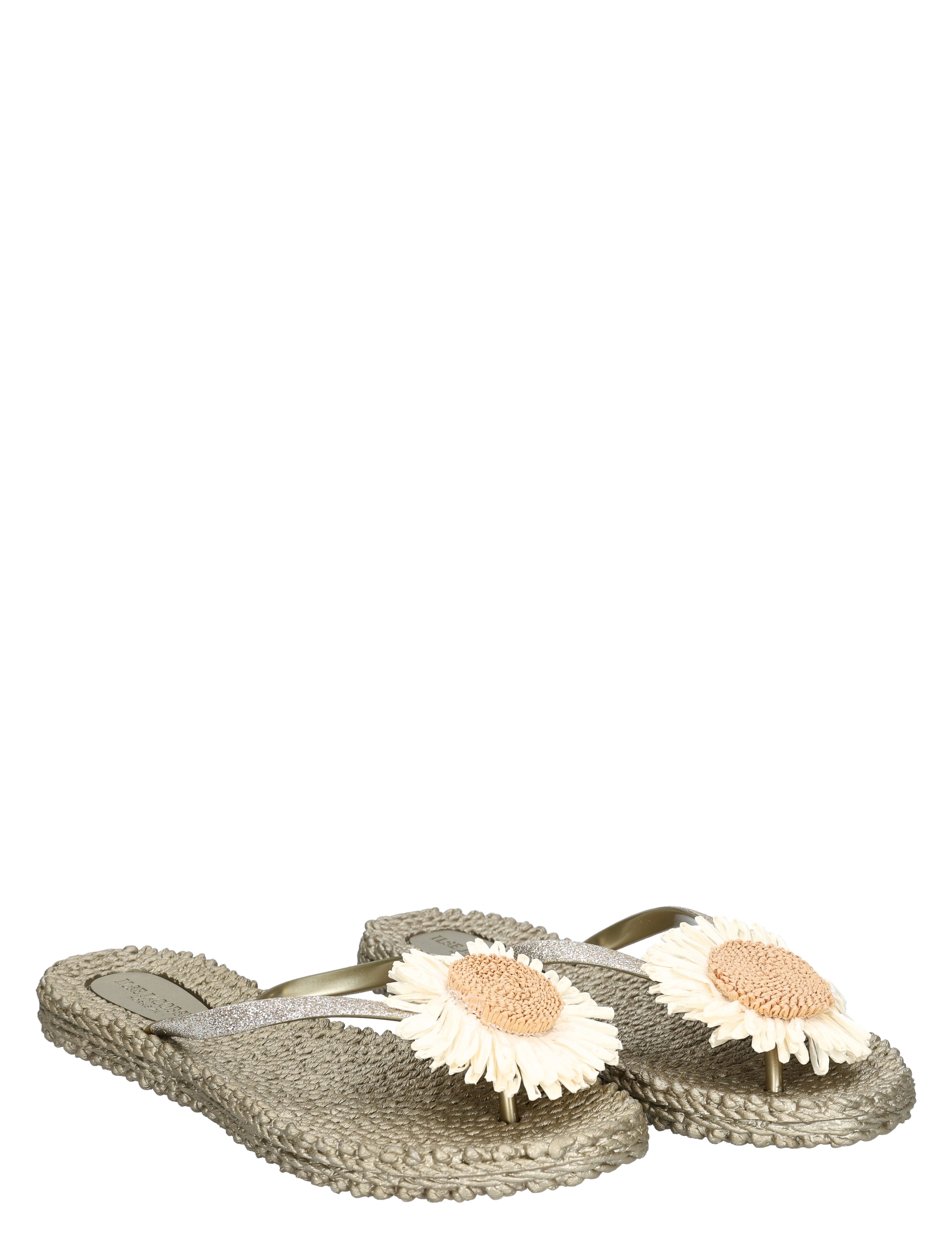 slippers, sandalen, slippers met bloem, wielerkruik, hoofddecoratie