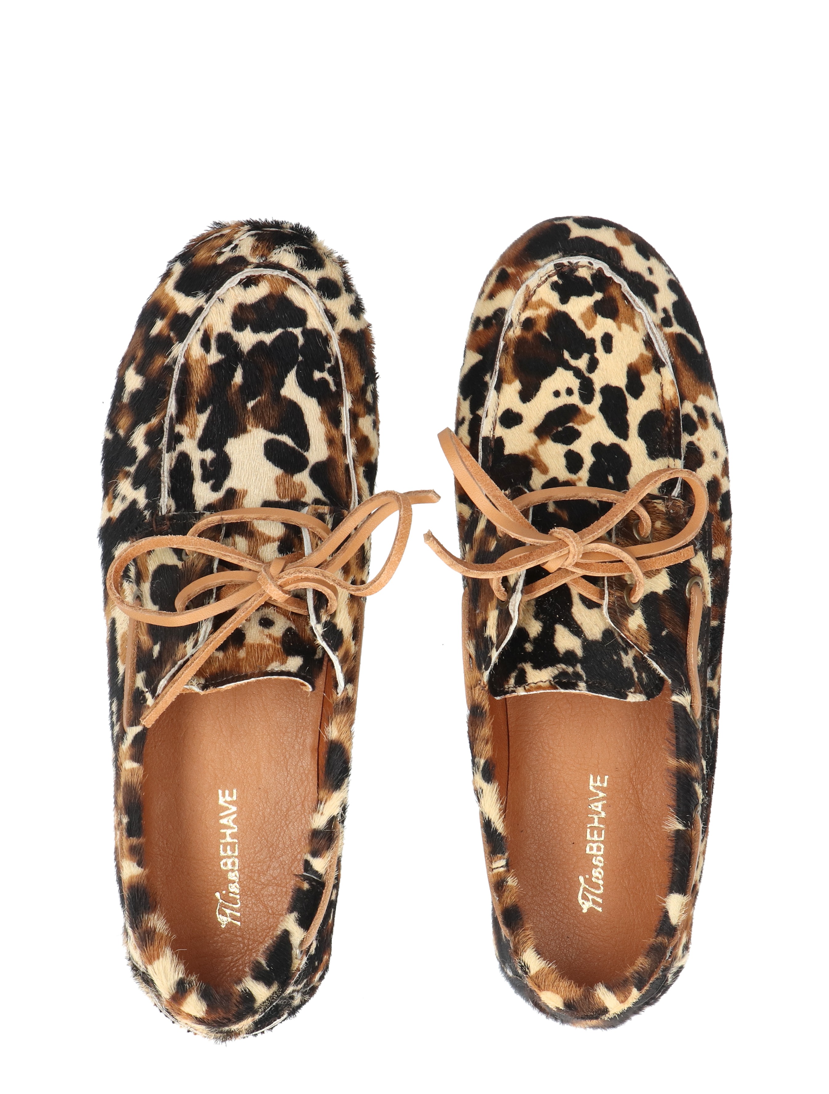 Miss Behave - Xanthi Dark Brown Multi Ponyhair - Dames - Loafers - 50764_22_7