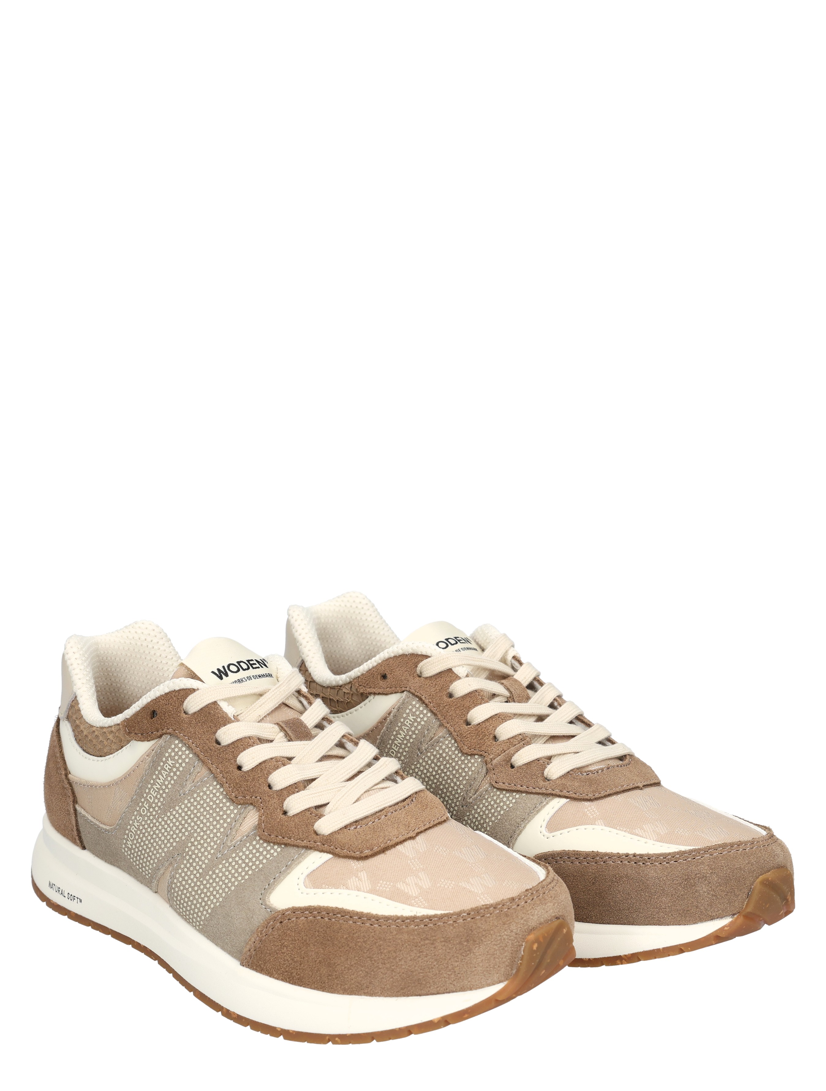 Woden - Rigmor WL677 852 Coffee Cream - Dames - Sneakers - Lage Sneakers - 49841_22_5