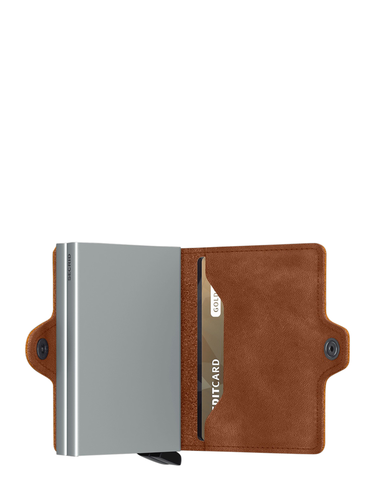 Secrid - Twinwallet Vintage TV Cognac Silver - Dames - Heren - Pasjeshouders - Pasjeshouders - 40621_22_3