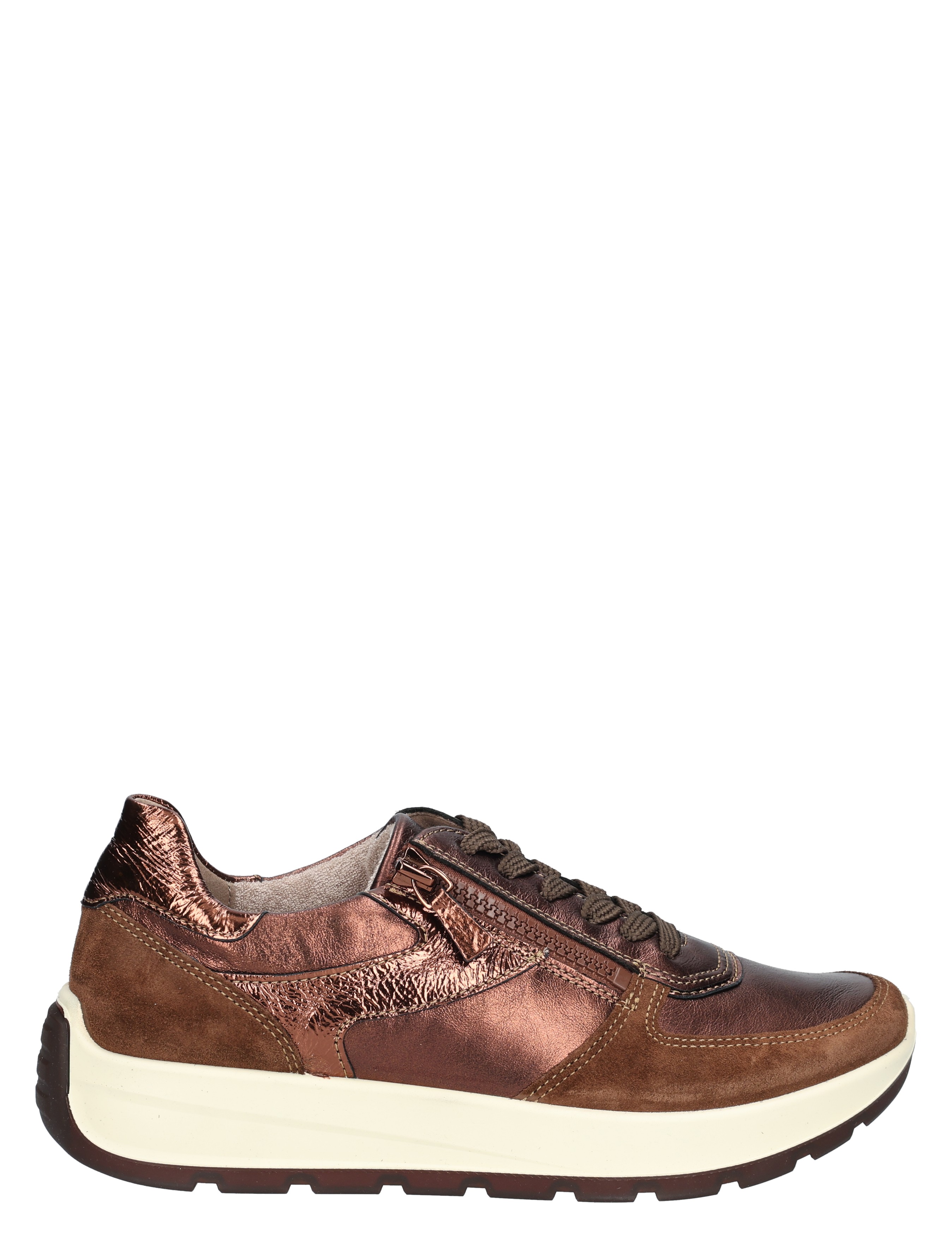 Ara - 12-25112-03 Mocca Gold H-Wijdte - Dames - Veterschoenen - Casual Veterschoenen - 48822_53_1