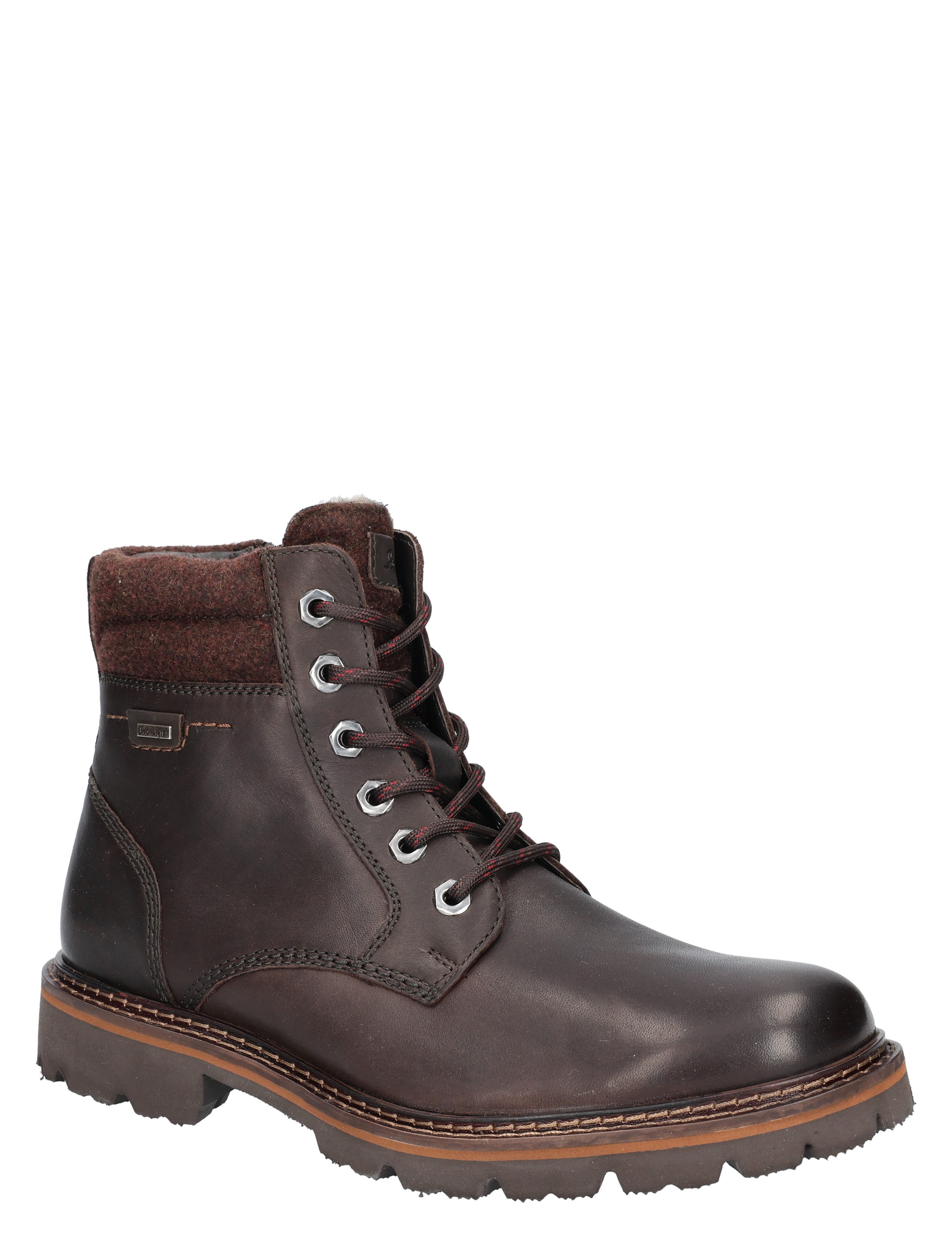 boots, lace-up, ankle boot, leder, bruin
