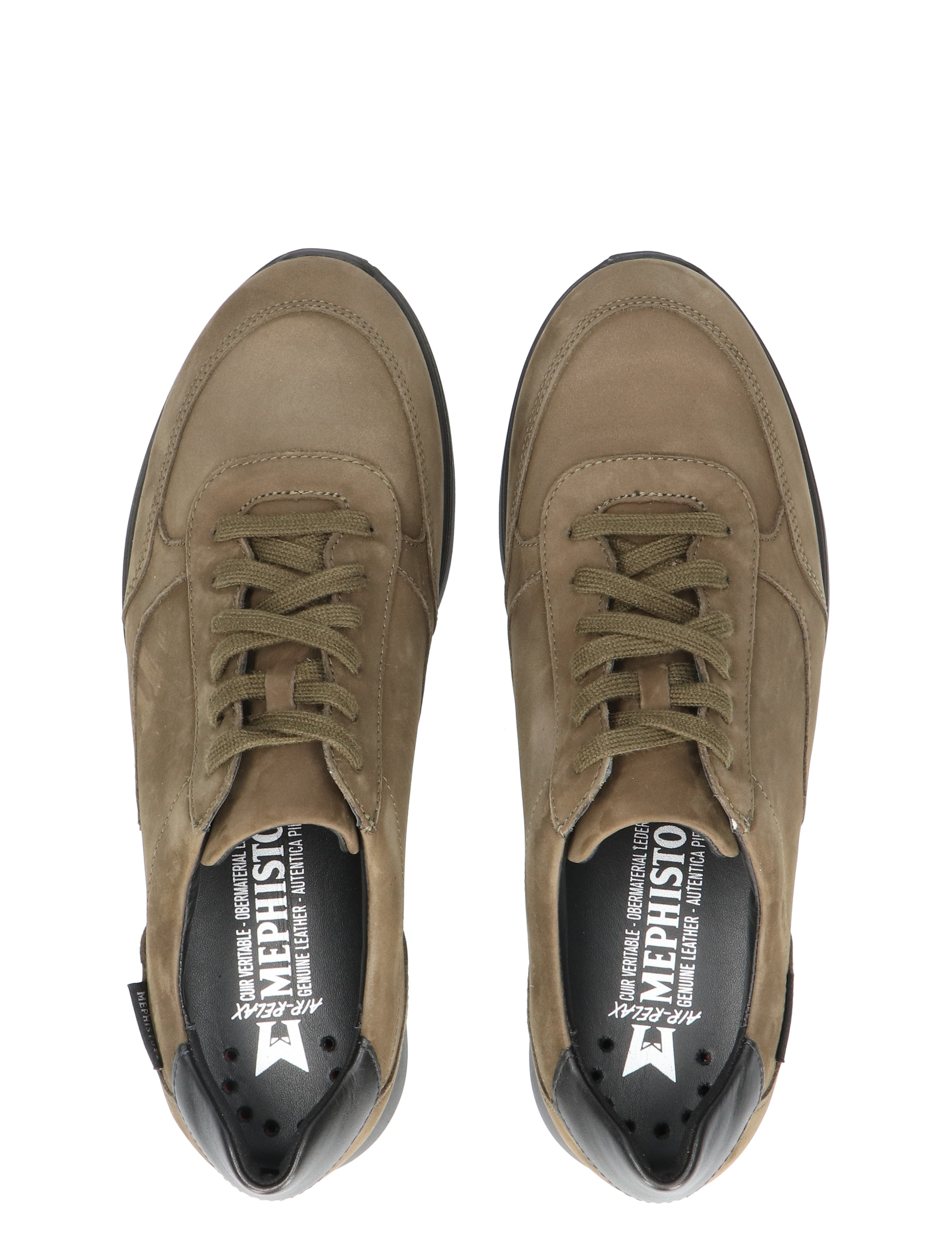 Mephisto - Mendy Bucksoft Green G-Wijdte - Dames - Veterschoenen - Casual Veterschoenen - 49125_66_7