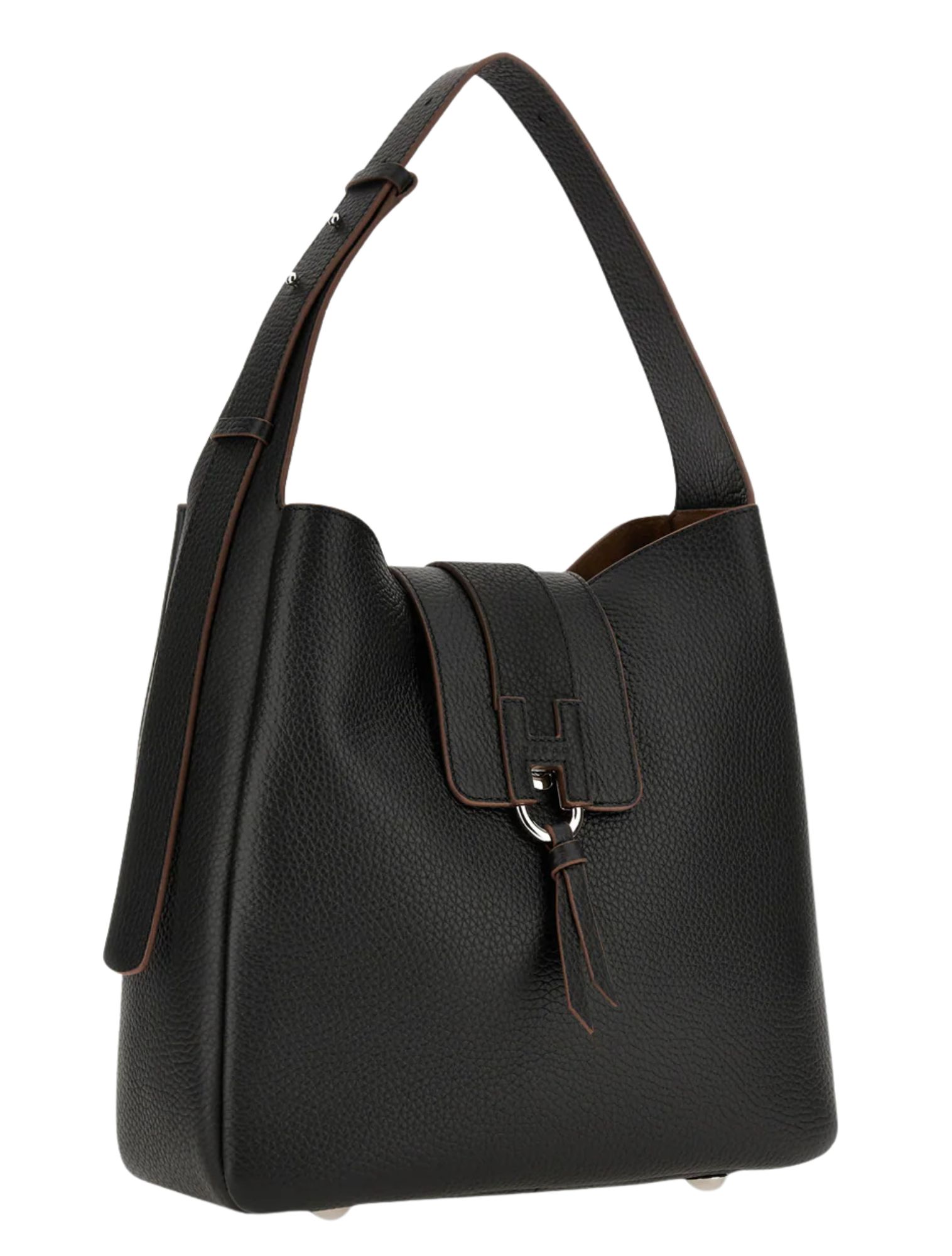 handbag, leather, black bag, shoulder bag, keyring