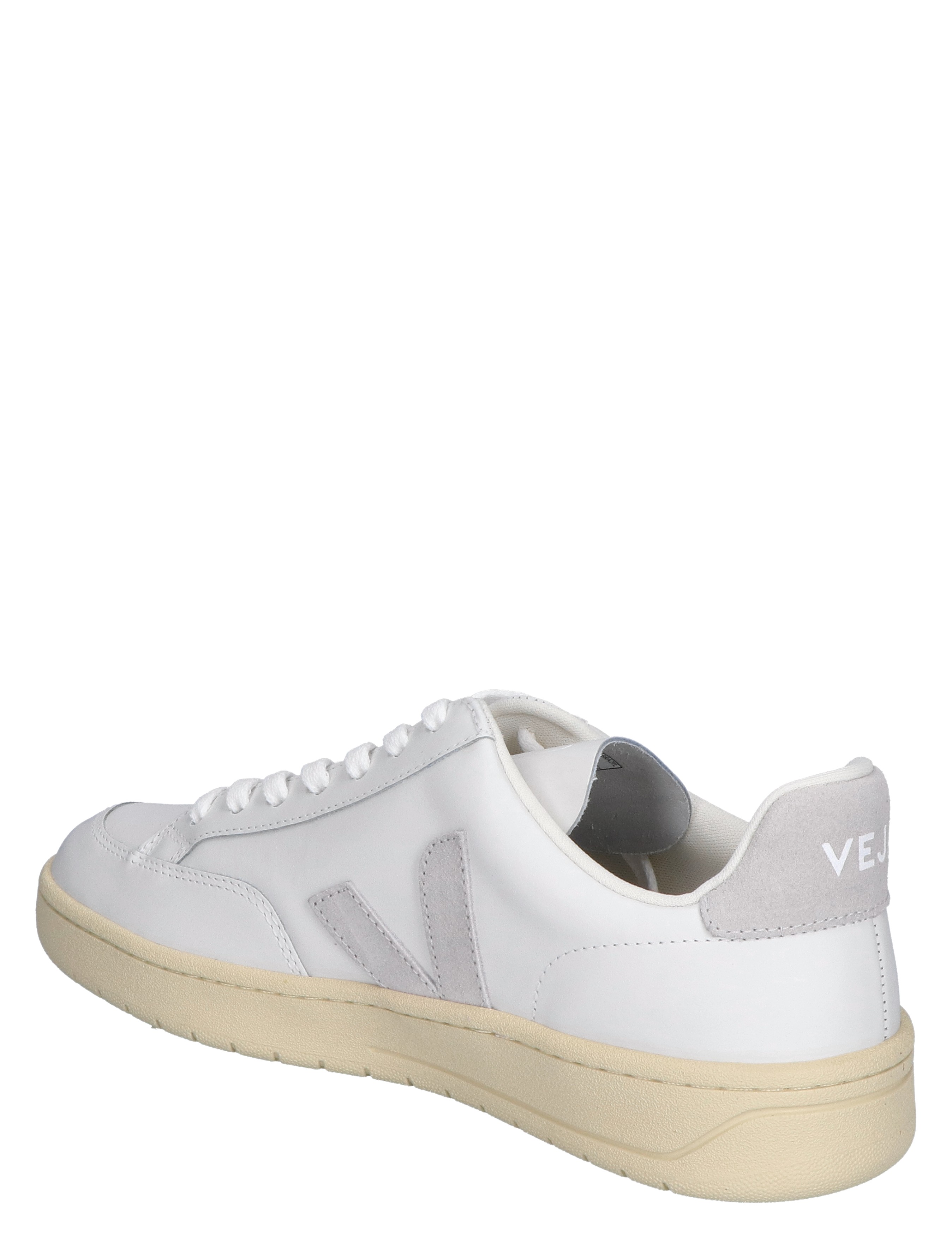 V-12 Men Leather White Grey