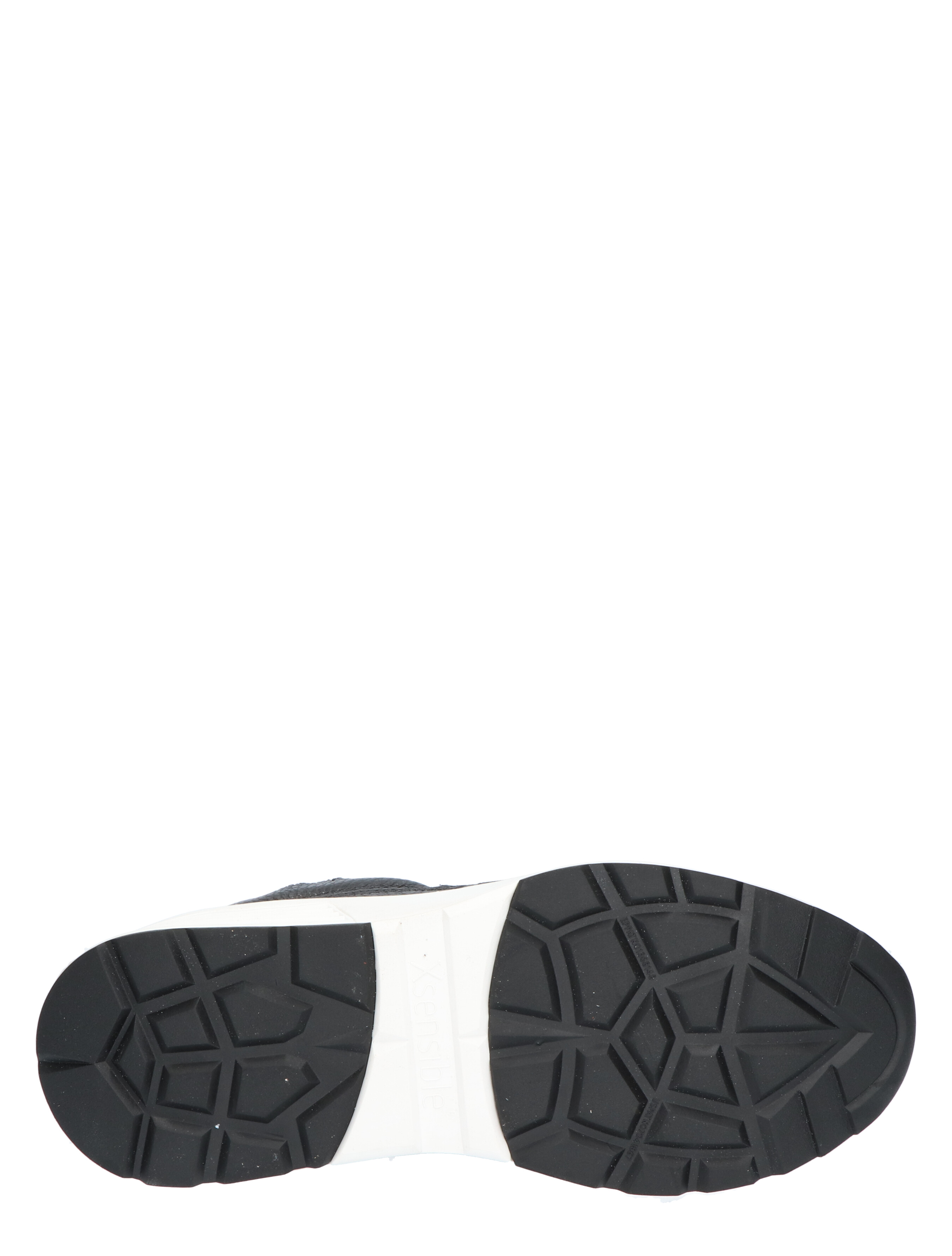 Xsensible - 33200.5 HX Golden Gate Men Black Grain H-Wijdte - Heren - Veterschoenen - Casual Veterschoenen - Lage Sneakers - Sneakers - 39928_11_7