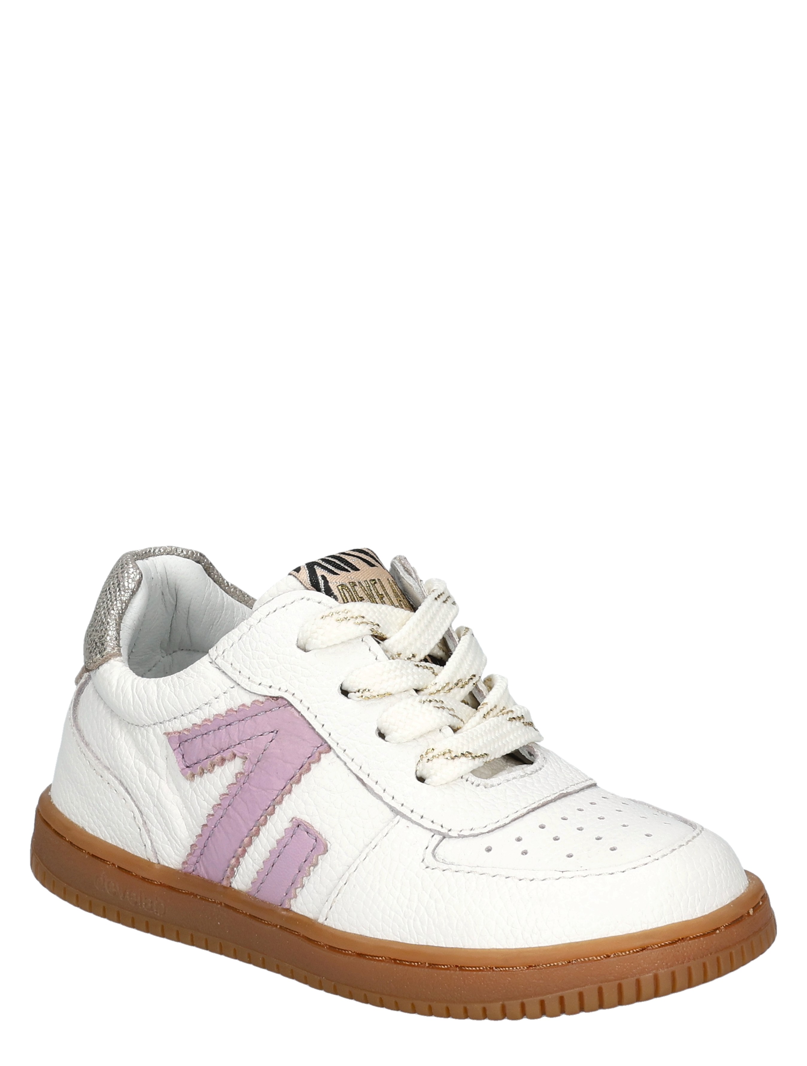 Develab - 44430 White Combi - Meisjes - Veterschoenen - 50539_88_3
