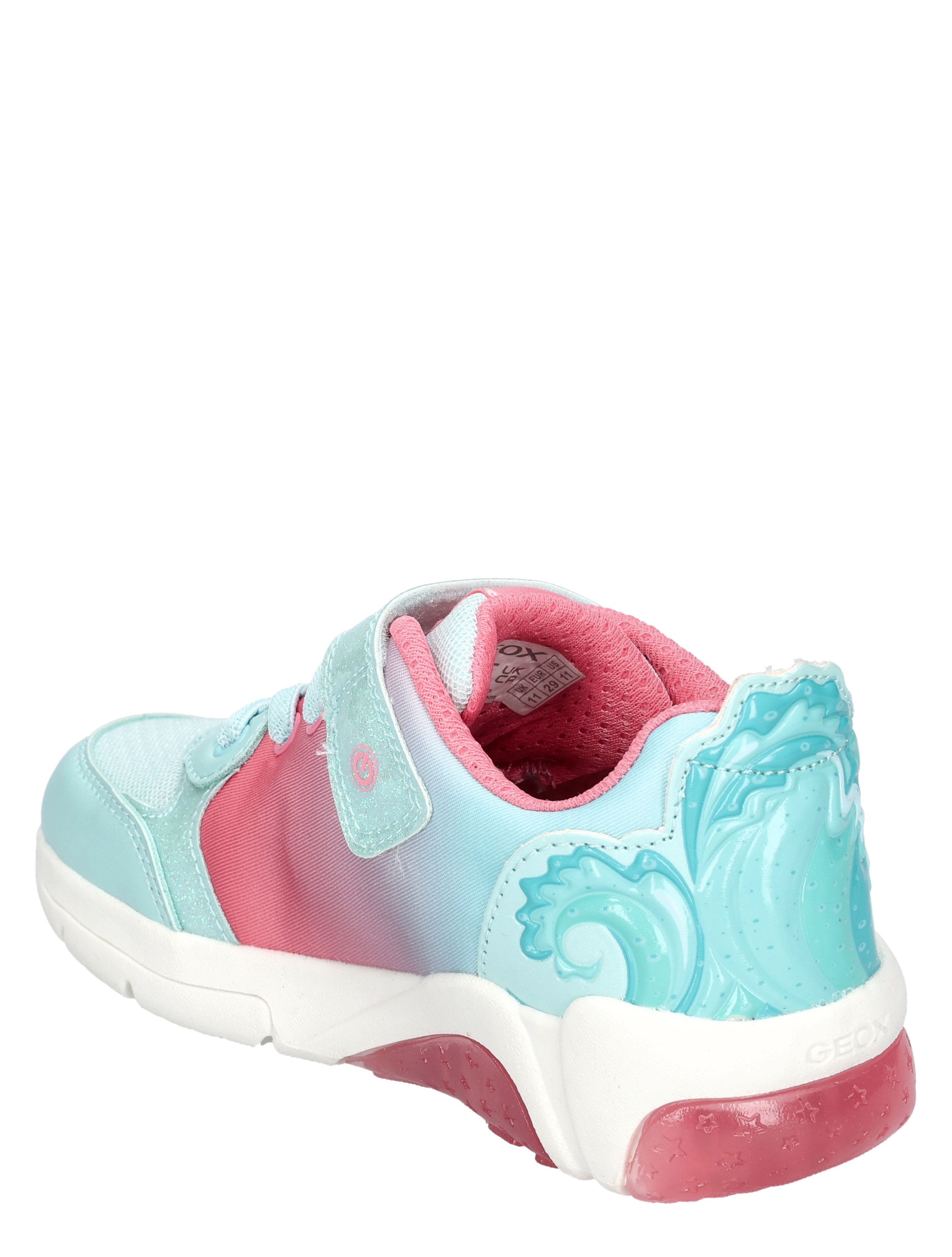Geox - Fadinlight Girl Disney Rapunzel J65M4B Water Sea Coral - Meisjes - Lage Sneakers - Sneakers - 49750_33_4