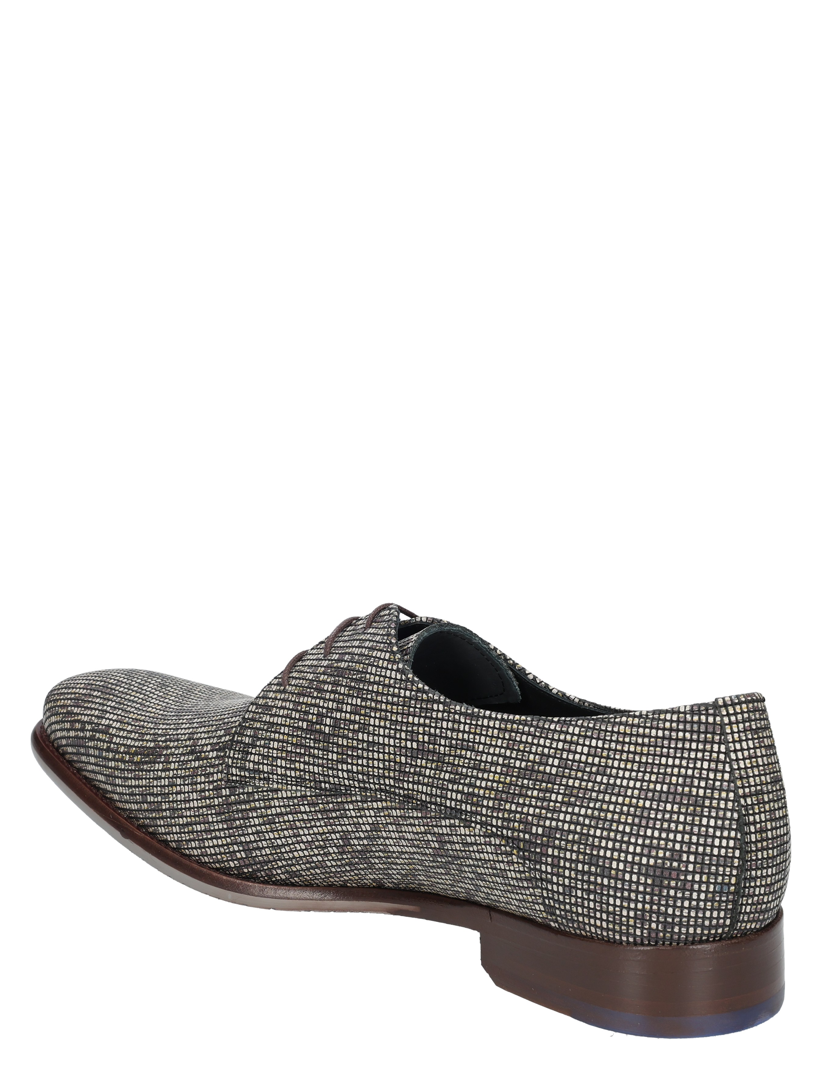 luxe schoenen, instapper, slip-on, glitter patroon, grijs/zwart