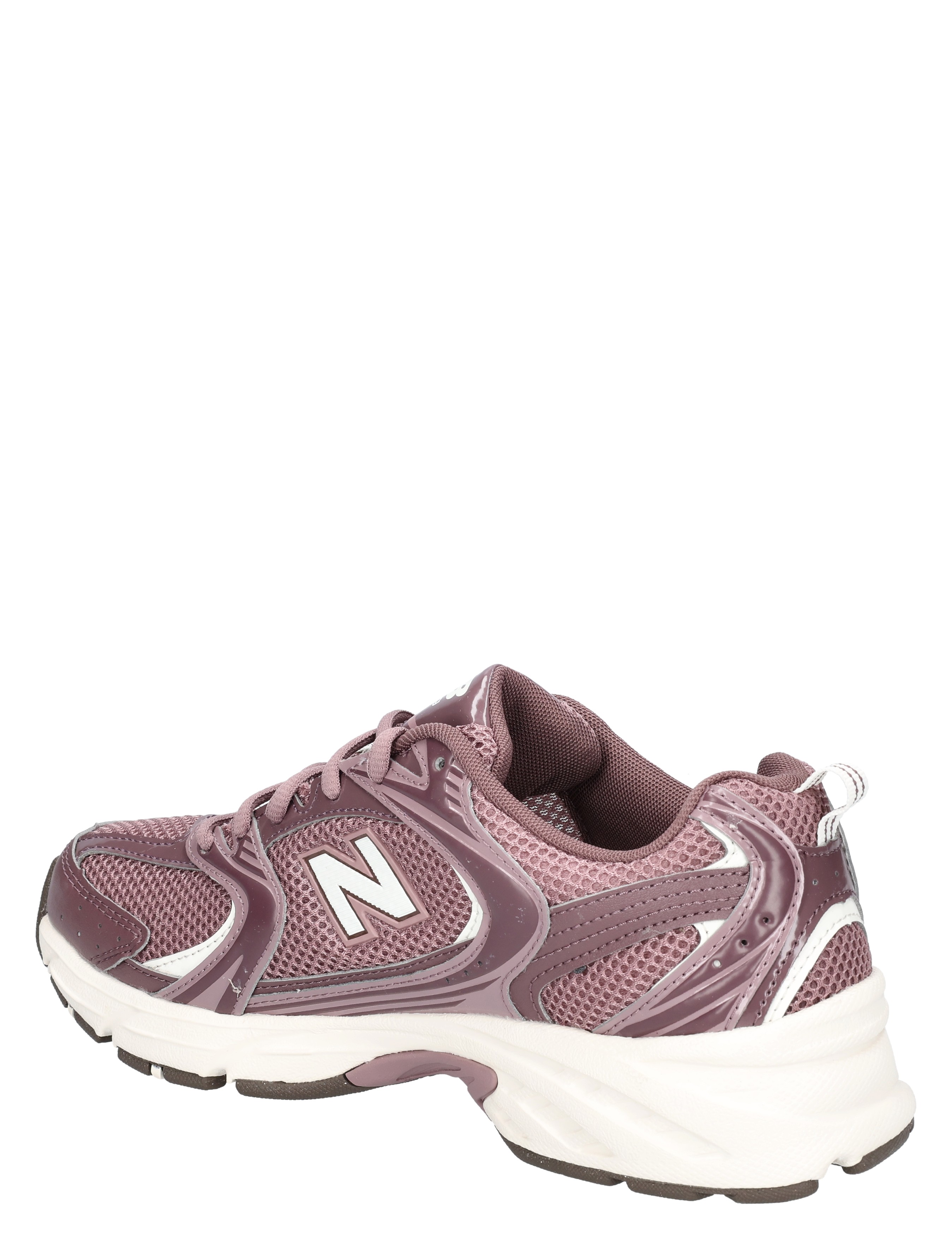 sneaker, sportief, mesh, lila, kunststof leer