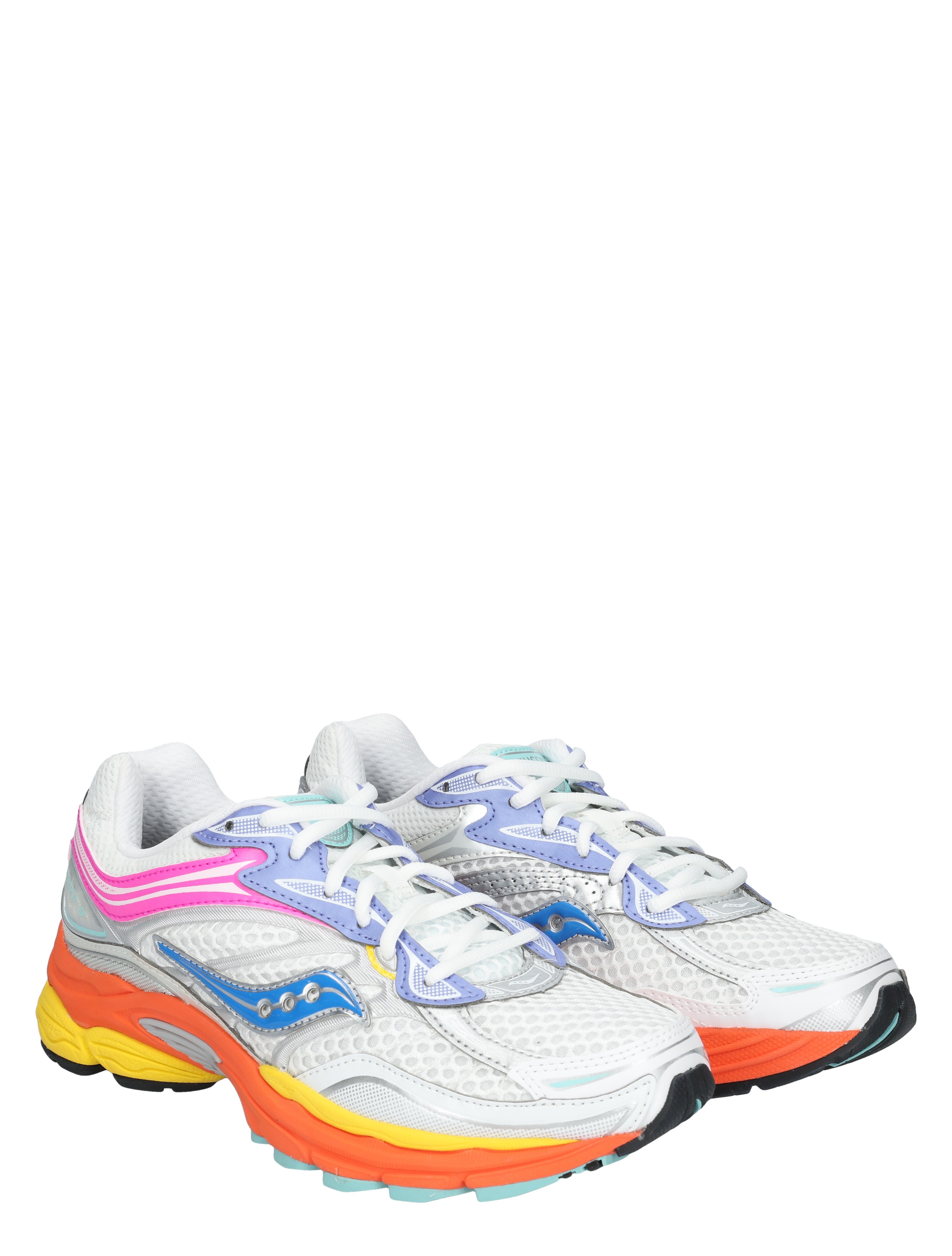 sneakers, witte sneakers, mesh upper, katoenachtige textuur, multicolor zool