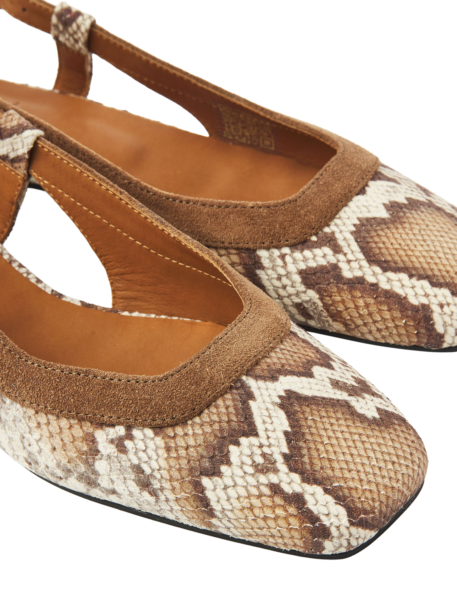 VIA VAI - 62214 Julie Xena 04-308 Cobra Cognac - Dames - Slingbacks - 51336_02_5