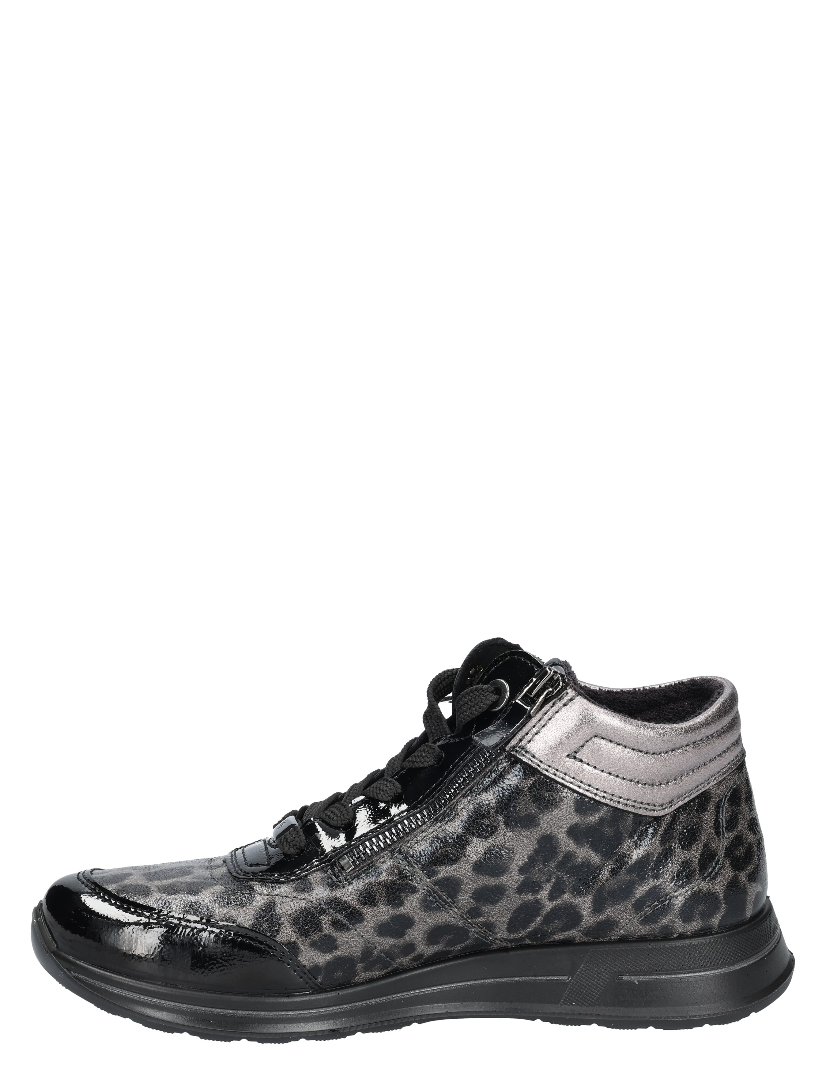 Ara - 12-24808-86 Black Steel Graphite H-Wijdte - Dames - Veterschoenen - Casual Veterschoenen - 48830_99_2