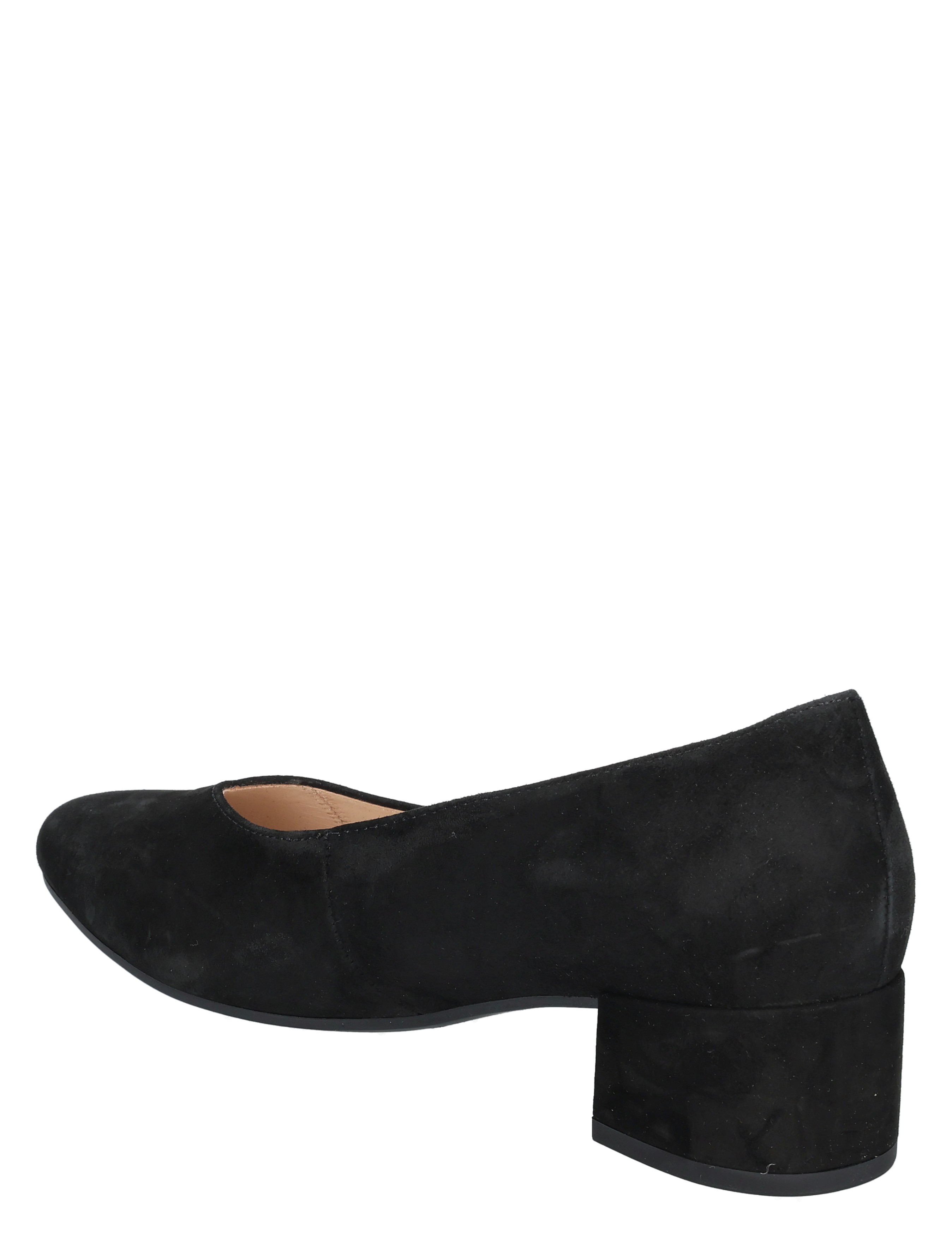 pumps, zwart, suede, middelhoog, vrouwen