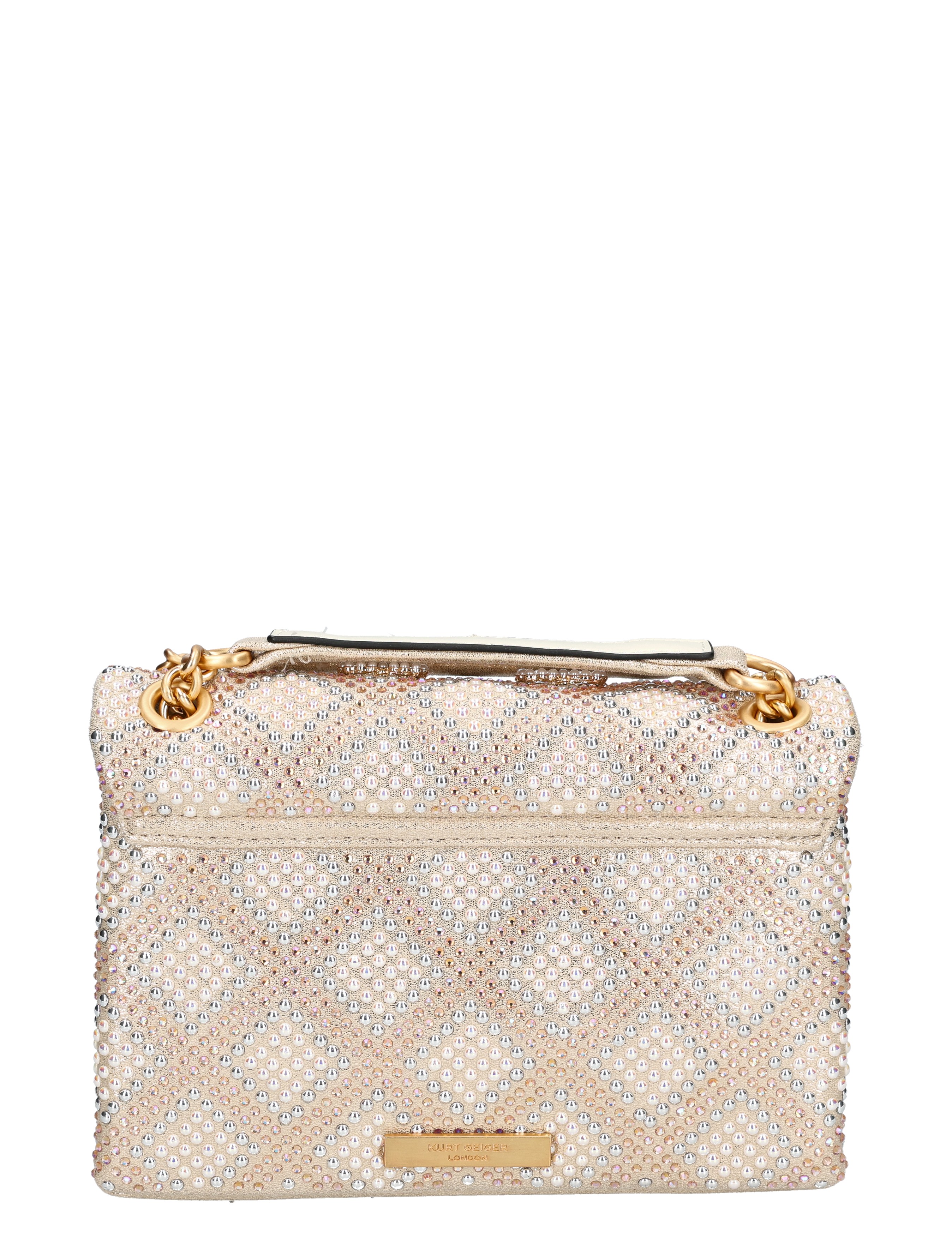 Kurt Geiger - Medium Kensington Jewel Bag Champagne - Dames - Schoudertassen - 49582_53_2